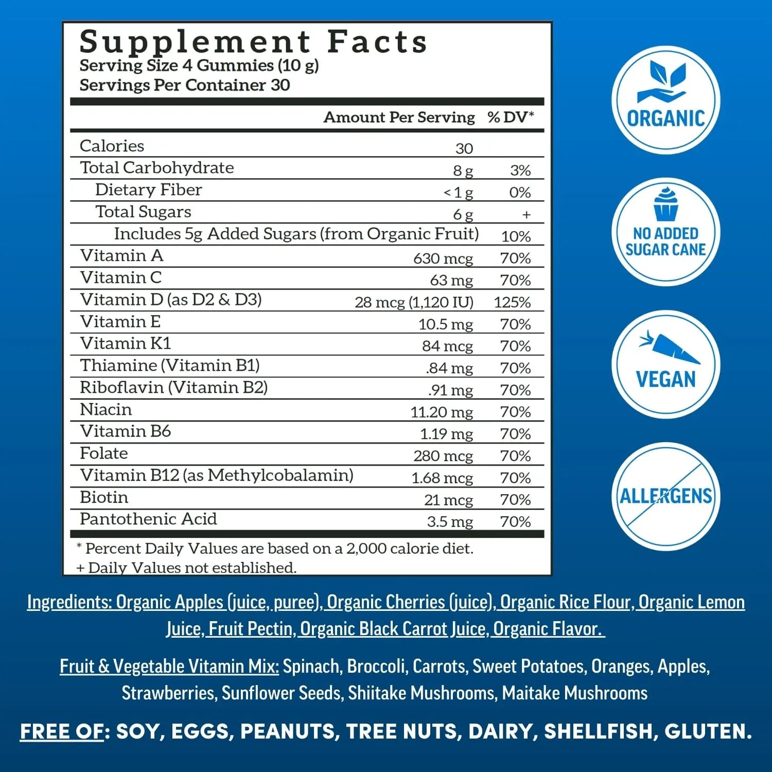 Llama Naturals Multivitamin for Men, Vegan, Organic Gummies with Vitamin D, C and K, Men's Real Fruit Gummy Vitamins Llama Naturals uk supplements