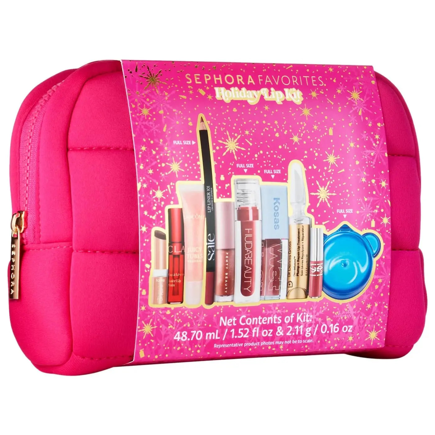 Sephora Holiday Lip Value Set: 10-Piece Lip Gloss, Liner, Oil & Treatment Collection with Kosas, Saie, Fenty Beauty & More SEPHORA uk supplements