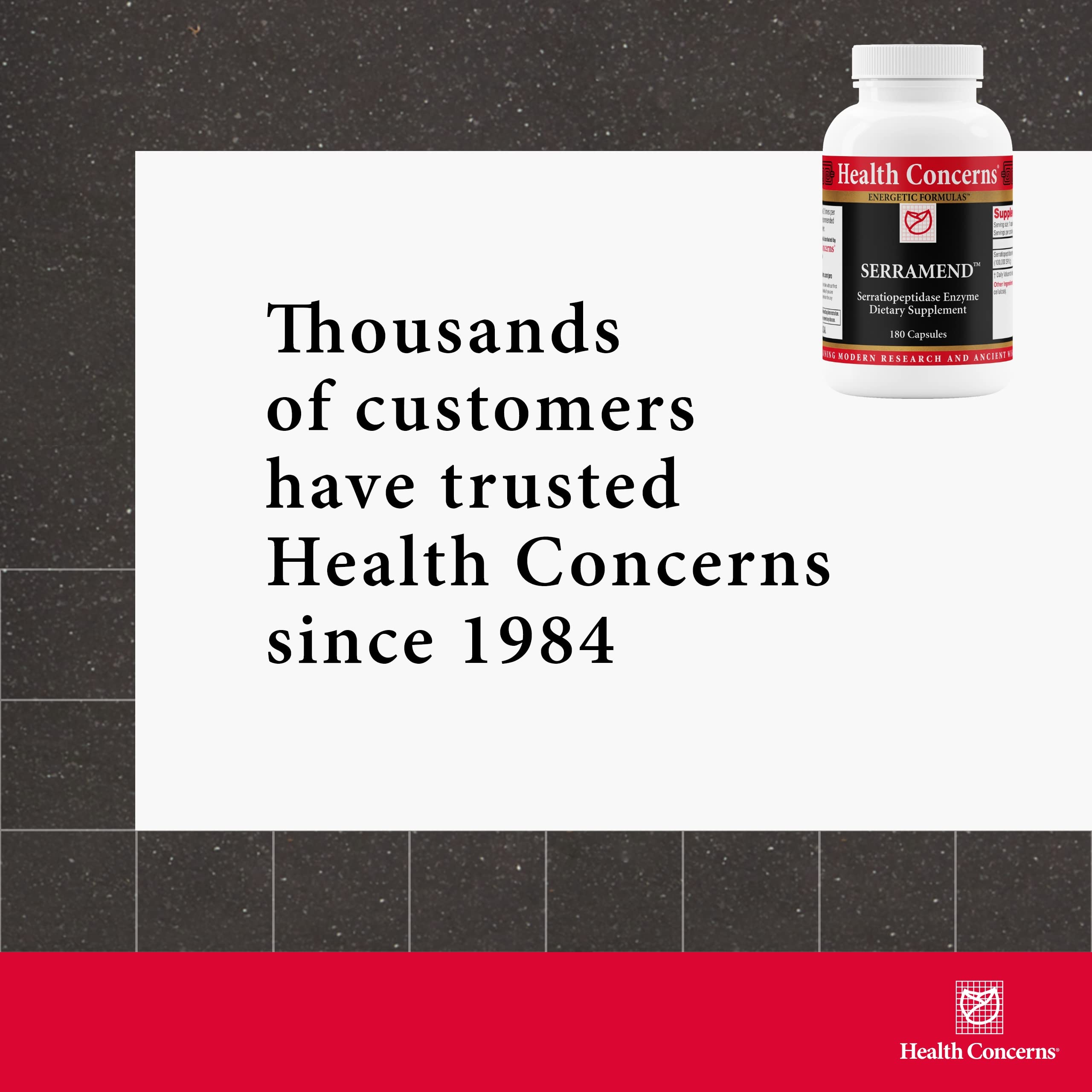 Health Concerns Serramend – Immune Defense Support Supplement – Serrapeptase Proteolytic Enzyme – Blood Circulation – Chinese Herbal Supplement for Men & Women – 180 Capsules Health Concerns uk supplements