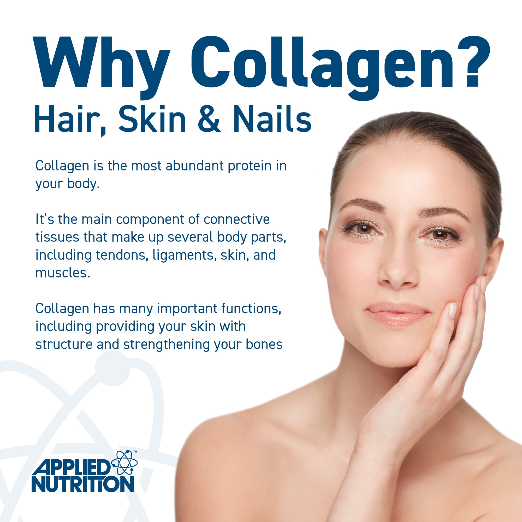Applied Nutrition Marine Collagen Powder - Hydrolysed Collagen Protein, Healthy Skin, Hair, Nails Applied Nutrition uk supplements