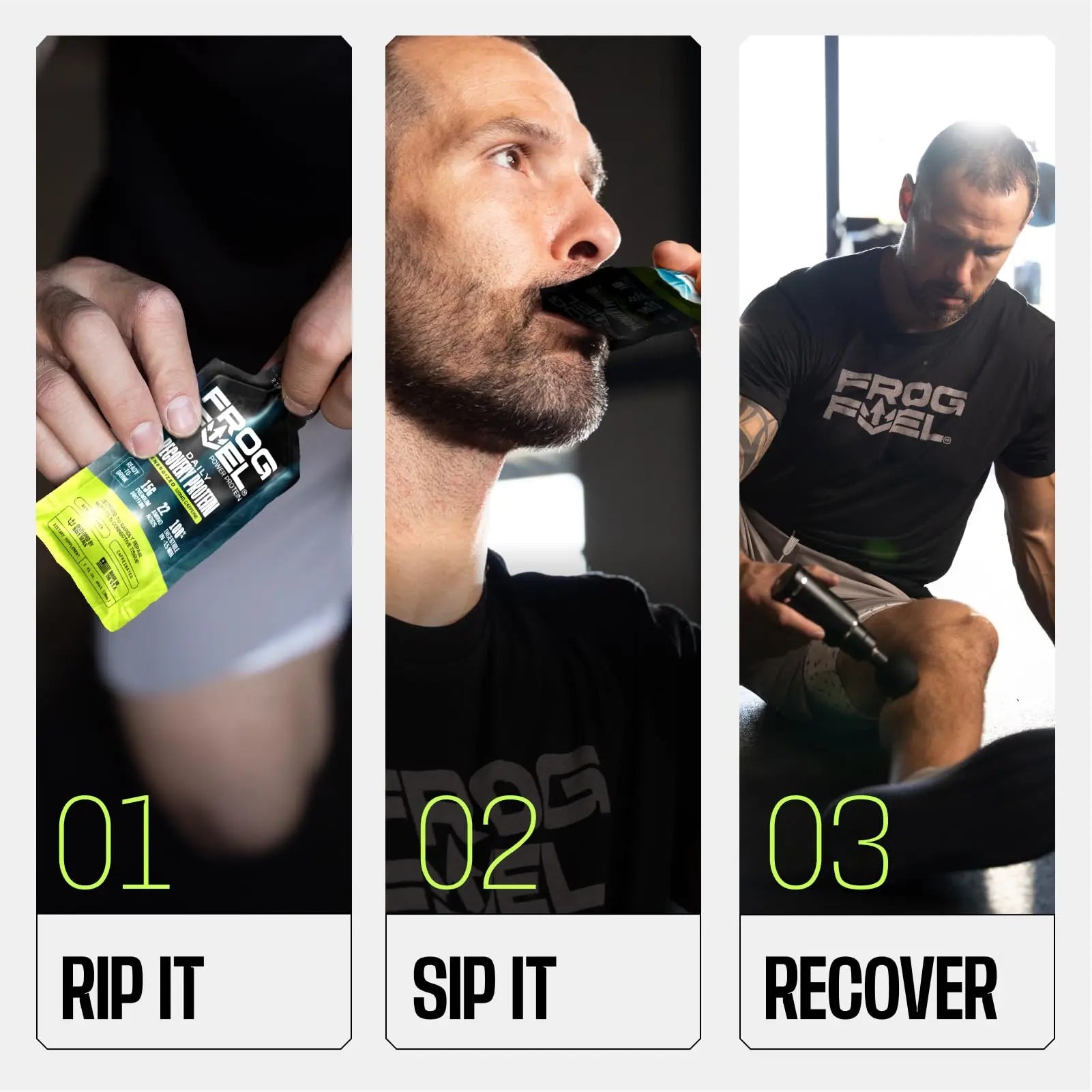 Frog Fuel Power Energized Complete Protein Shot, 15g, Nano Hydrolyzed & Grass Fed, 80mg Caffeine, Gluten Free, Fat & Sugar Free, 22 Amino Acids, Frog Fuel uk supplements