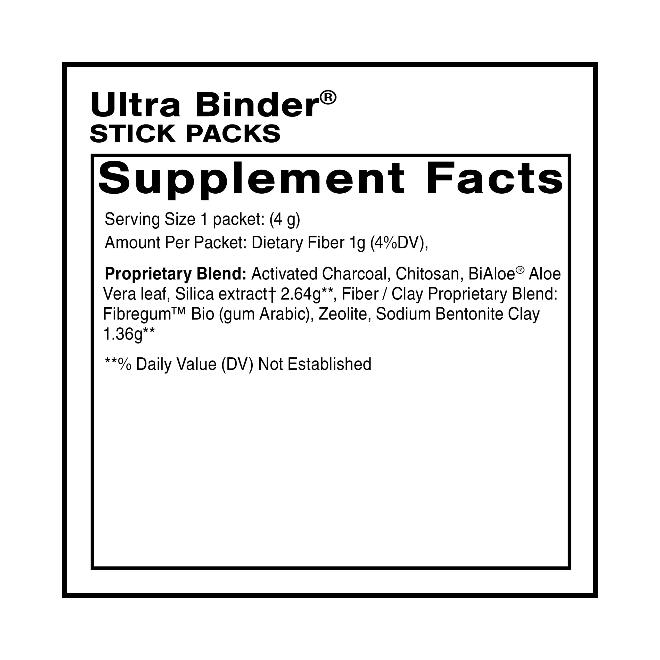 Quicksilver Scientific Ultra Binder Stick Packets - Multi Binder with Bentonite Clay Powder, Zeolite Detox & Charcoal - Supplement for Gut Support & The Body's Toxin Removal Process (20 Sticks) Quicksilver Scientific uk supplements