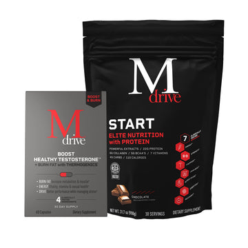 Mdrive Boost & Burn for Men Start Everyday Nutrition & Protein Powder - Natural Energy Mdrive uk supplements