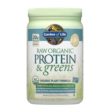 Garden of Life Raw Organic Protein & Greens Lightly Sweet, Vegan Protein Powder Garden of Life uk supplements