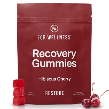 For Wellness Recovery Gummies Restore | Tart Cherry Energy Supplements with Electrolytes for Muscle Soreness, Post-Workout Performance & Recovery For Wellness uk supplements