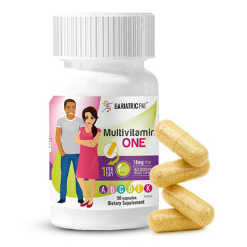 BariatricPal Multivitamin ONE 1 per Day! Bariatric Multivitamin Capsule with 18 mg of Iron | Easy to Swallow Capsule | BariatricPal uk supplements