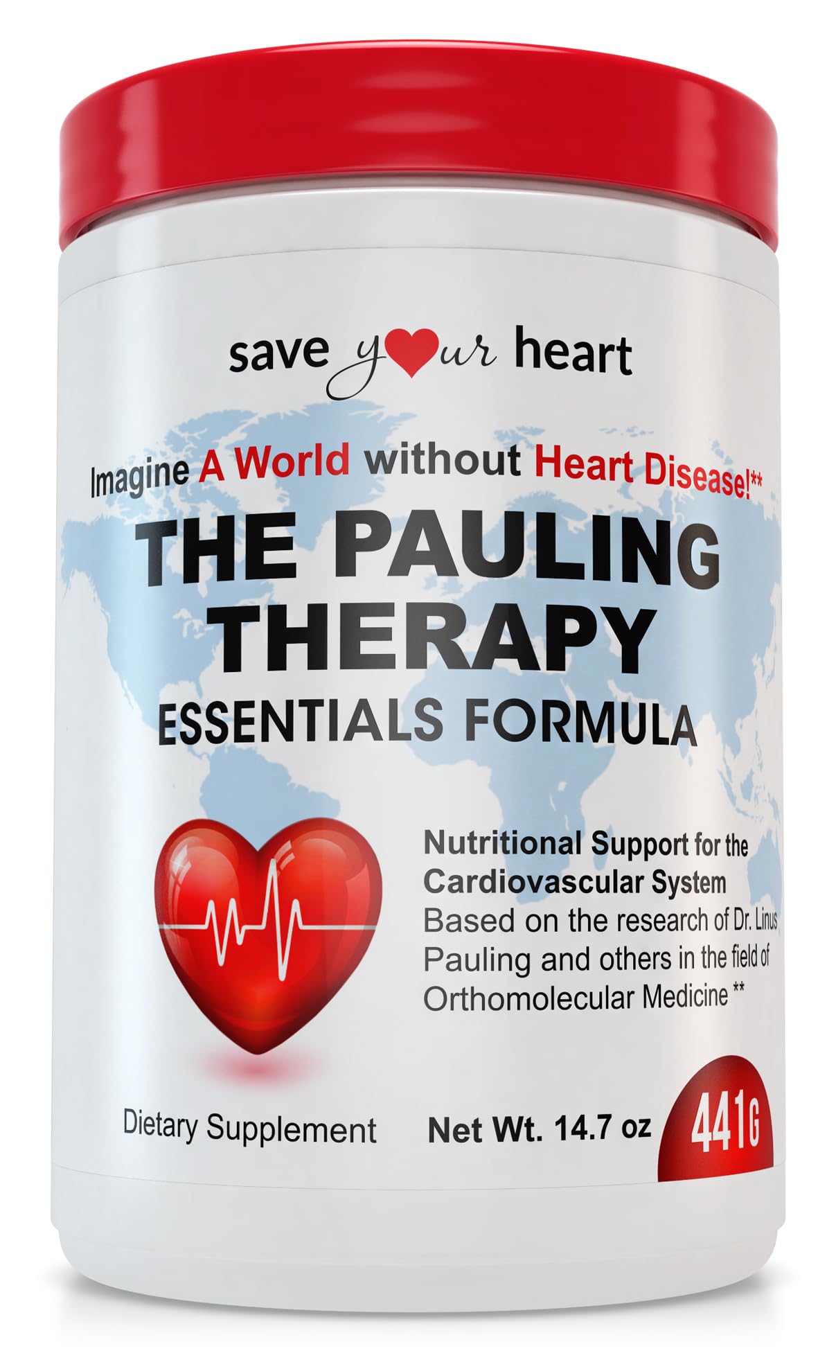 SAVE YOUR HEART Cardio Heart Health Powder Supplement - The Pauling Therapy Essentials Formula (PTEF) Healthy Vitamin C, B-12, L-Lysine, L-Arginine, Magnesium, Zinc + Vitamins, Minerals & Antioxidants SAVE YOUR HEART uk supplements