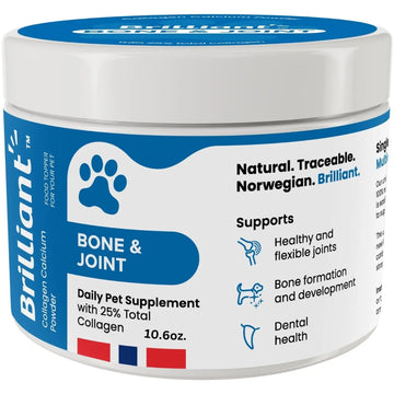 Hofseth BioCare Brilliant Bone & Joint Supplement for Dogs - High Strength Calcium & Collagen Powder for Joint & Hip Support, Essential Supplement for Dog’s of All Ages - 10.6 Oz Hofseth BioCare uk supplements