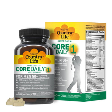 Country Life CORE Daily-1 Multivitamin for Men 50+ - Gluten-Free, Energy Support with Coenzymated B Vitamins Country Life uk supplements