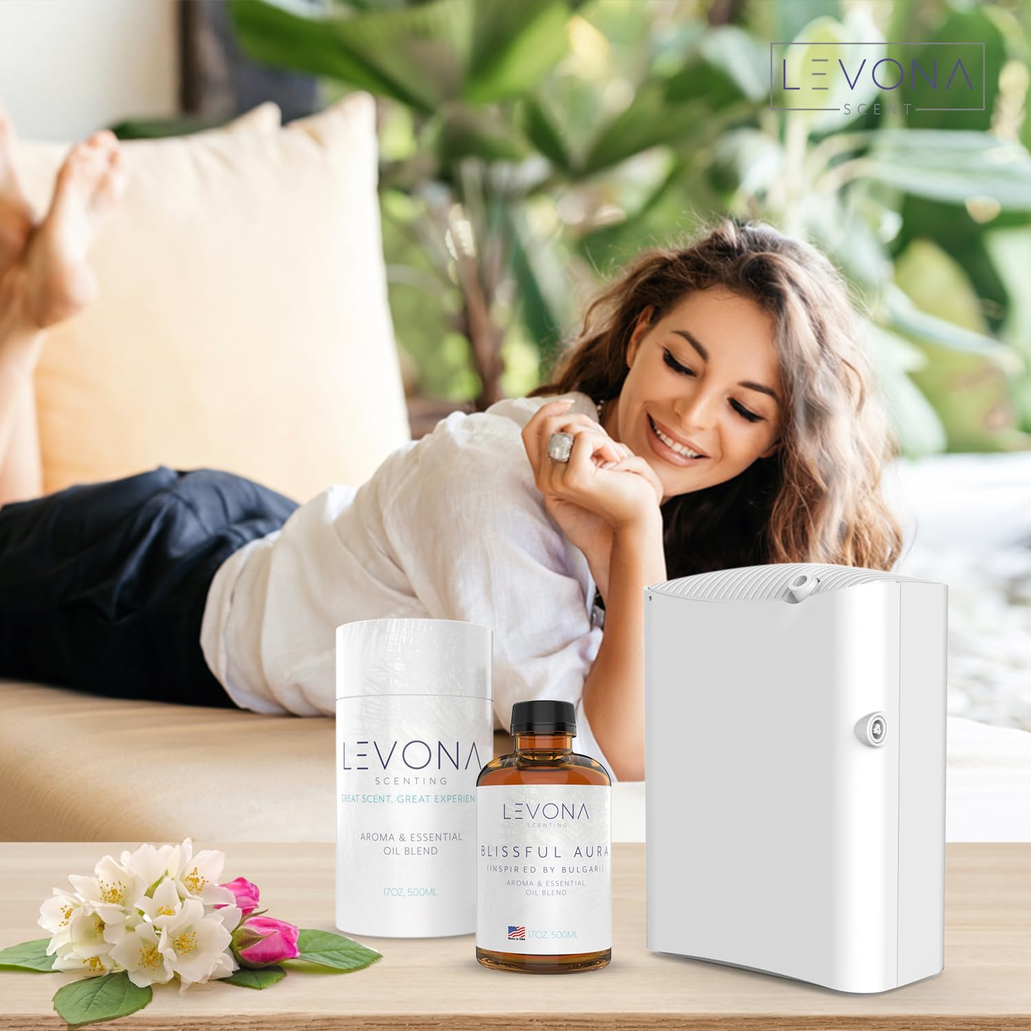 Levona Scent Essential Oils for Diffuser: Blissful Aura Inspired by Bulgari with Notes of Amber LEVONA SCENT uk supplements
