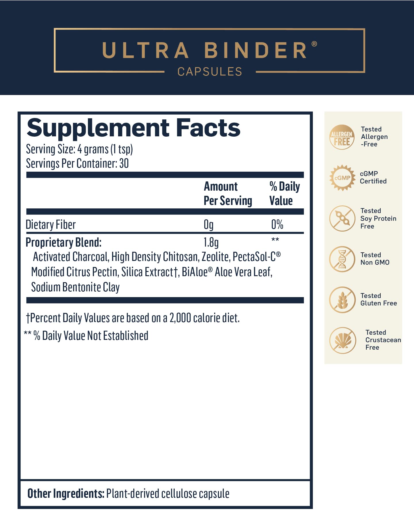 Quicksilver Scientific Ultra Binder - Multi Toxin Binder with Bentonite Clay Powder Quicksilver Scientific uk supplements