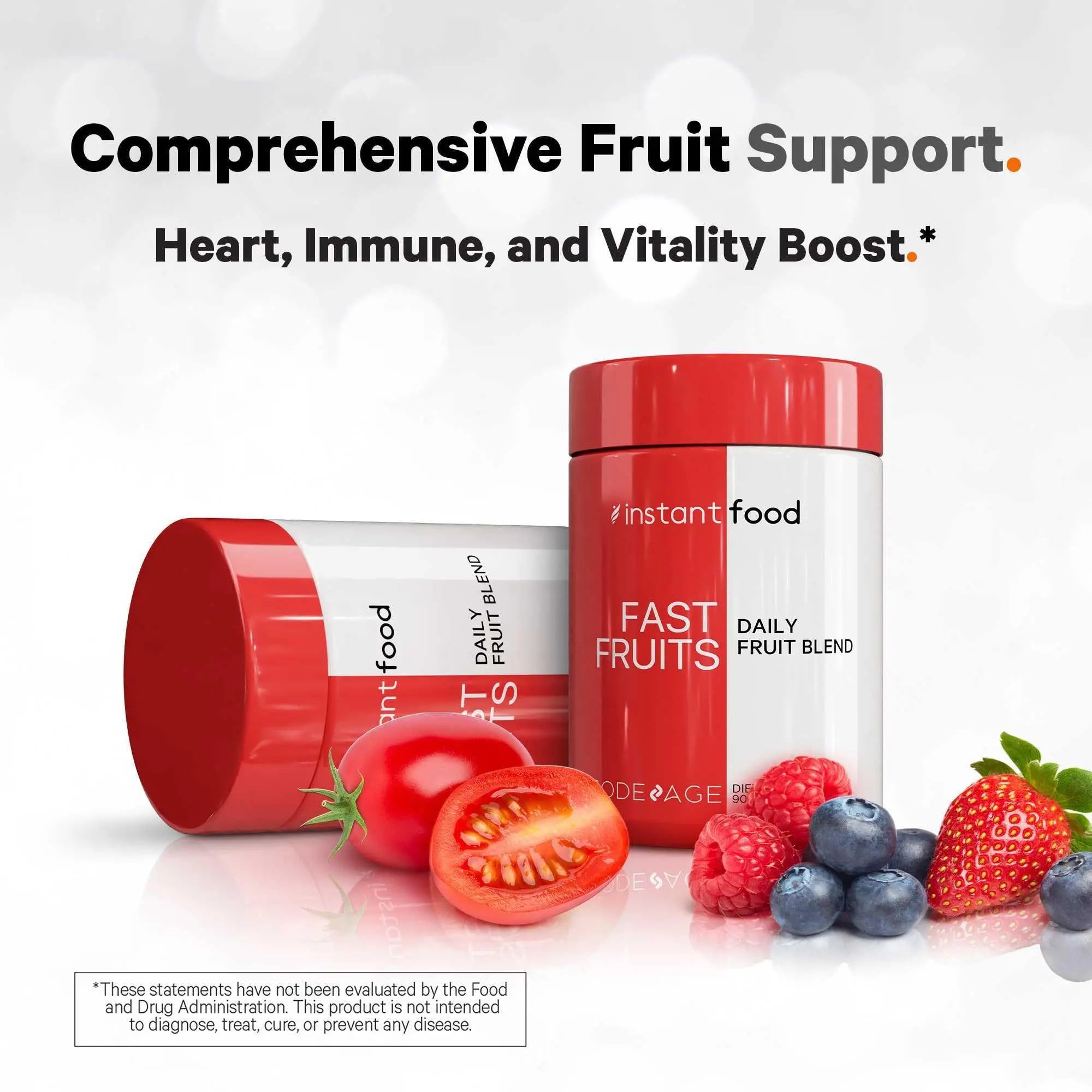 Codeage Instantfood Fast Fruits, Over 15 Fruits Powders Equivalent All-in-One, Vegan Daily Whole Food Vitamins - Berries, Antioxidant Polyphenols Codeage uk supplements