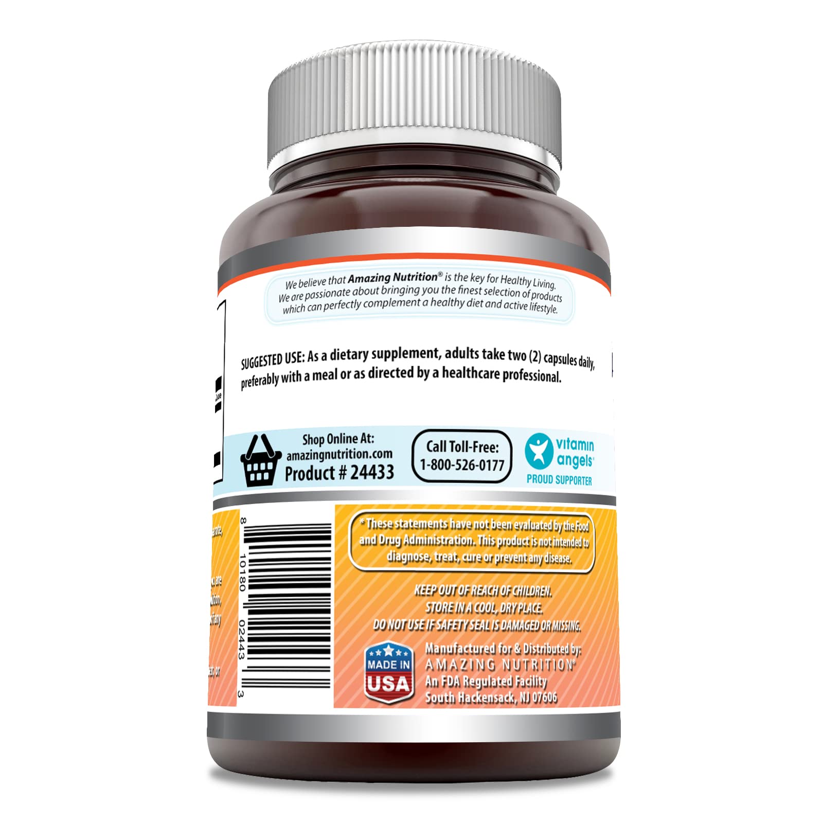 Amazing Formulas Berberine 1000mg Per Serving 120 Capsules Supplement | Non GMO Amazing Nutrition uk supplements