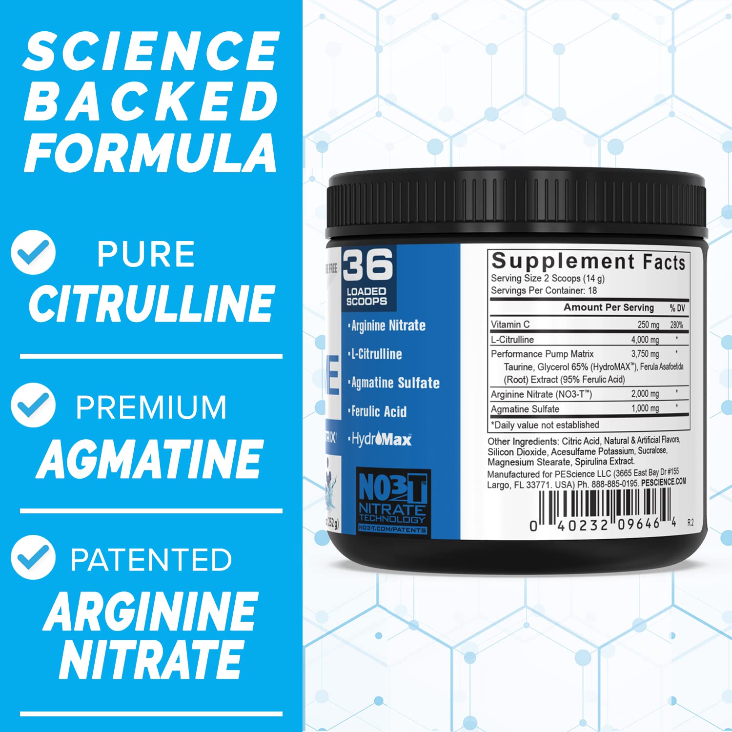 PEScience High Volume + Prolific Pre-Workout Stack, Powerful Nitric Oxide & Energy PEScience uk supplements