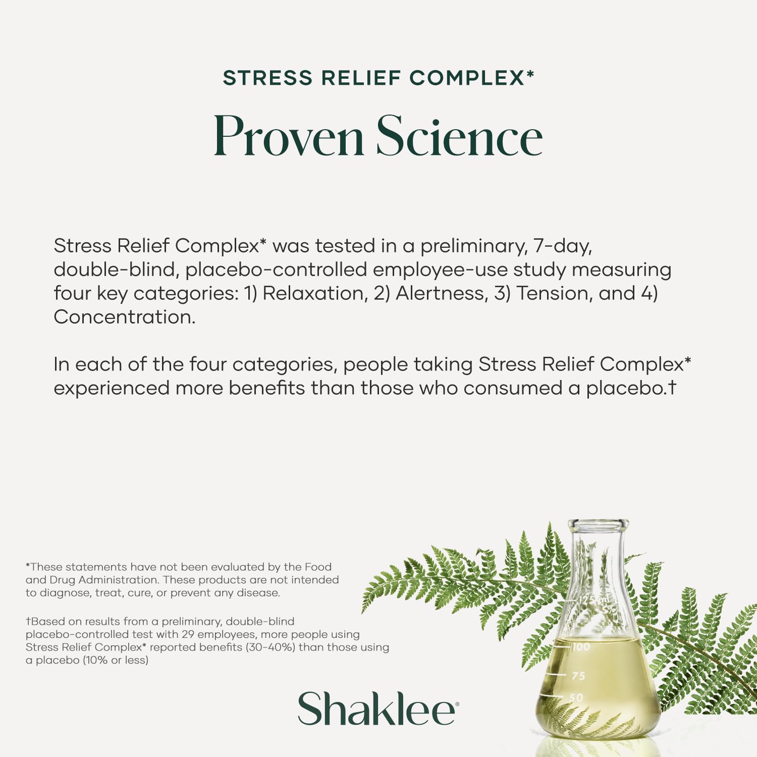Shaklee - Stress Relief Complex - Calming Blend of L-theanine, Ashwagandha, Beta-sitosterol, and L-tyrosine - Promotes Relaxation without Drowsiness - 1 Caplet Daily - Adults Supplement - 30 Caplets Shaklee uk supplements