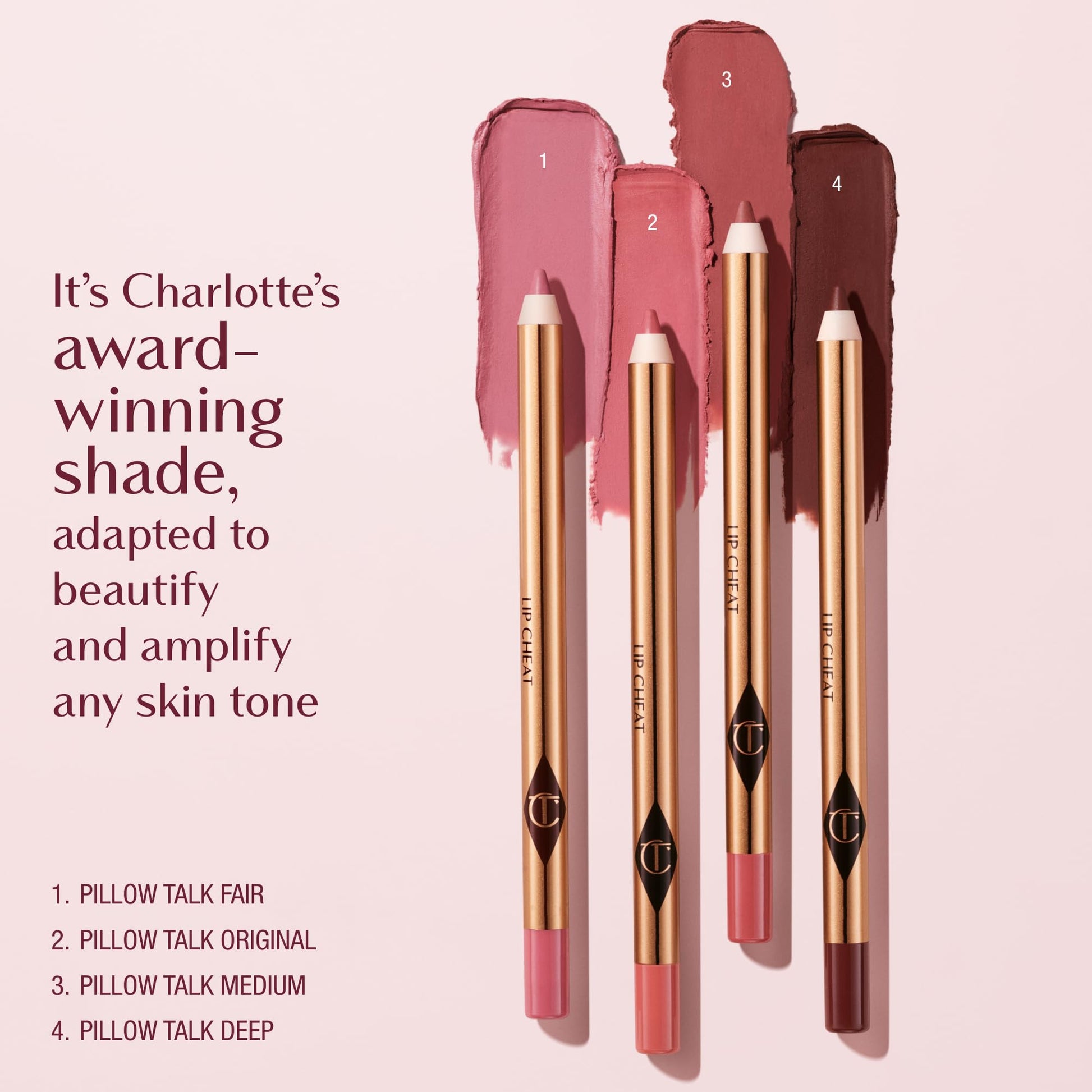 Charlotte Tilbury Lip Cheat Lip Liner Pencil - Gives Lips a Fuller-Looking, Defined Pout - Enriched with Jojoba Oil & Hyaluronic Acid - Waterproof, Smudge-Proof & Transfer-Proof - Pillow Talk Fair Charlotte Tilbury uk supplements