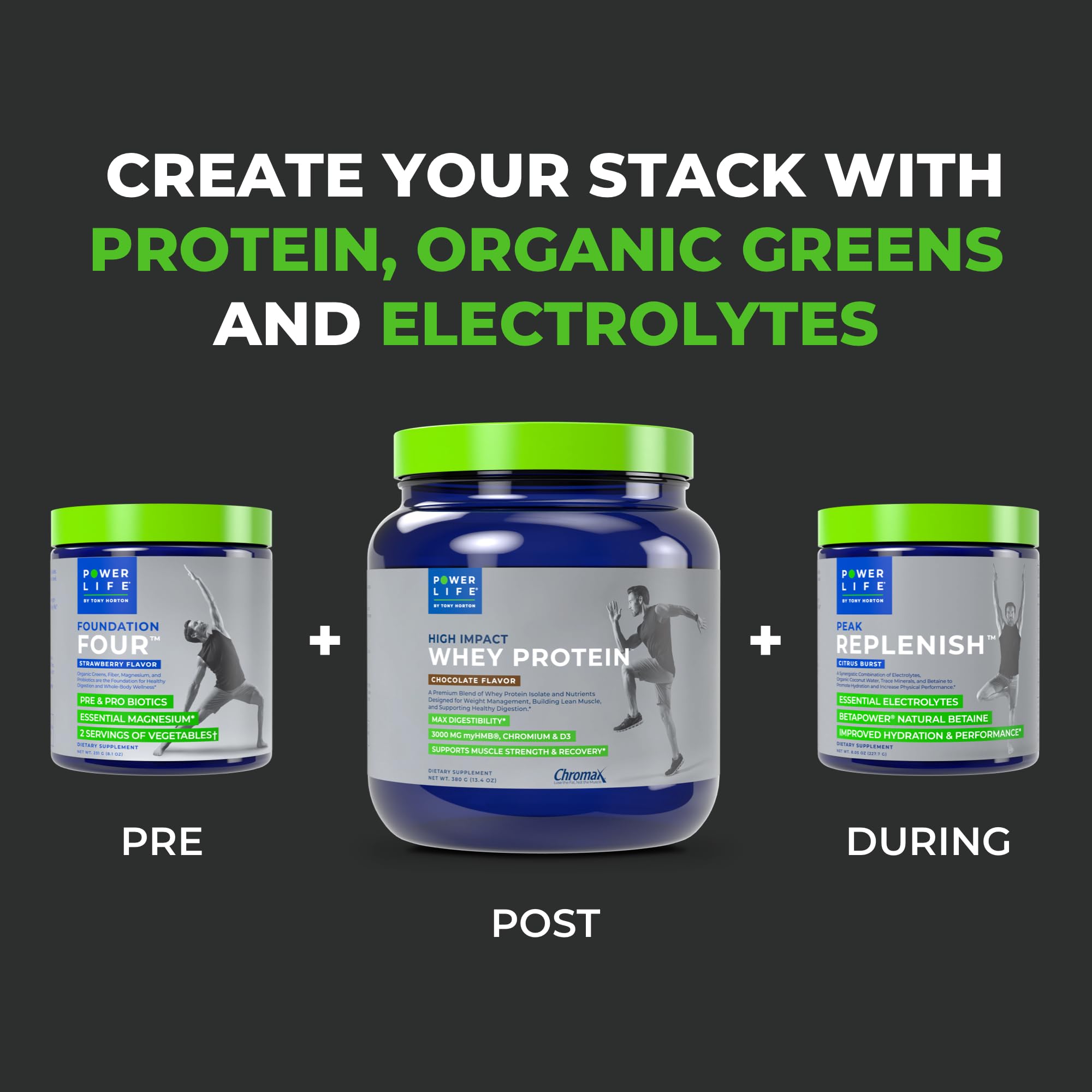 POWERLIFE Tony Horton High Impact Grass Fed Whey Protein with 3000 MG of HMB POWERLIFE uk supplements