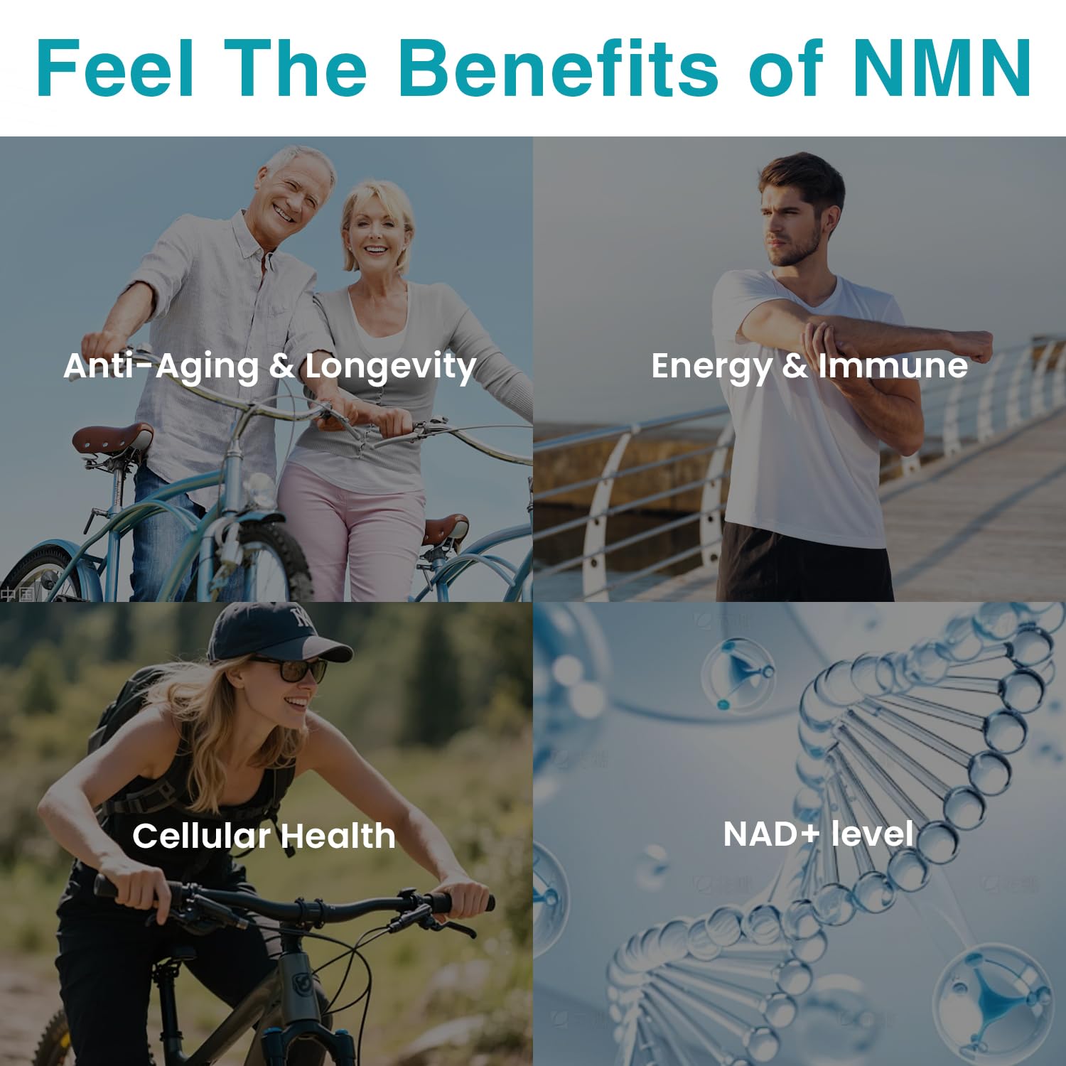Vegan NMN Supplement 500mg, Higher Absorption - 99% Pure NMN (Nicotinamide Mononucleotide)for NAD+, Cellular Energy Immune Muscle, Anti-Aging & Longevity, Stabilized NMN - 60 Capsules (60 Days Supply) Nivantav uk supplements