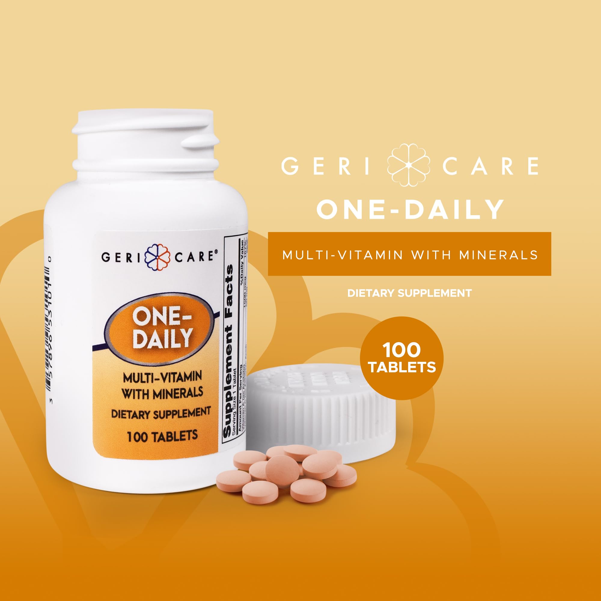 GeriCare One-Daily Multi-Vitamin & One-Daily Multi-Vitamin + Minerals Bundle – Complete Daily Nutritional Support with Essential Minerals for Energy GeriCare uk supplements