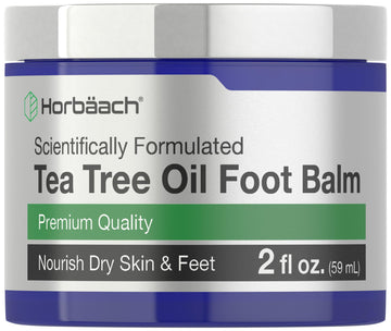 Tea Tree Oil Foot Balm | 2 oz | Moisturizes and Nourishes Dry Skin & Feet | Scientifically Horbäach uk supplements