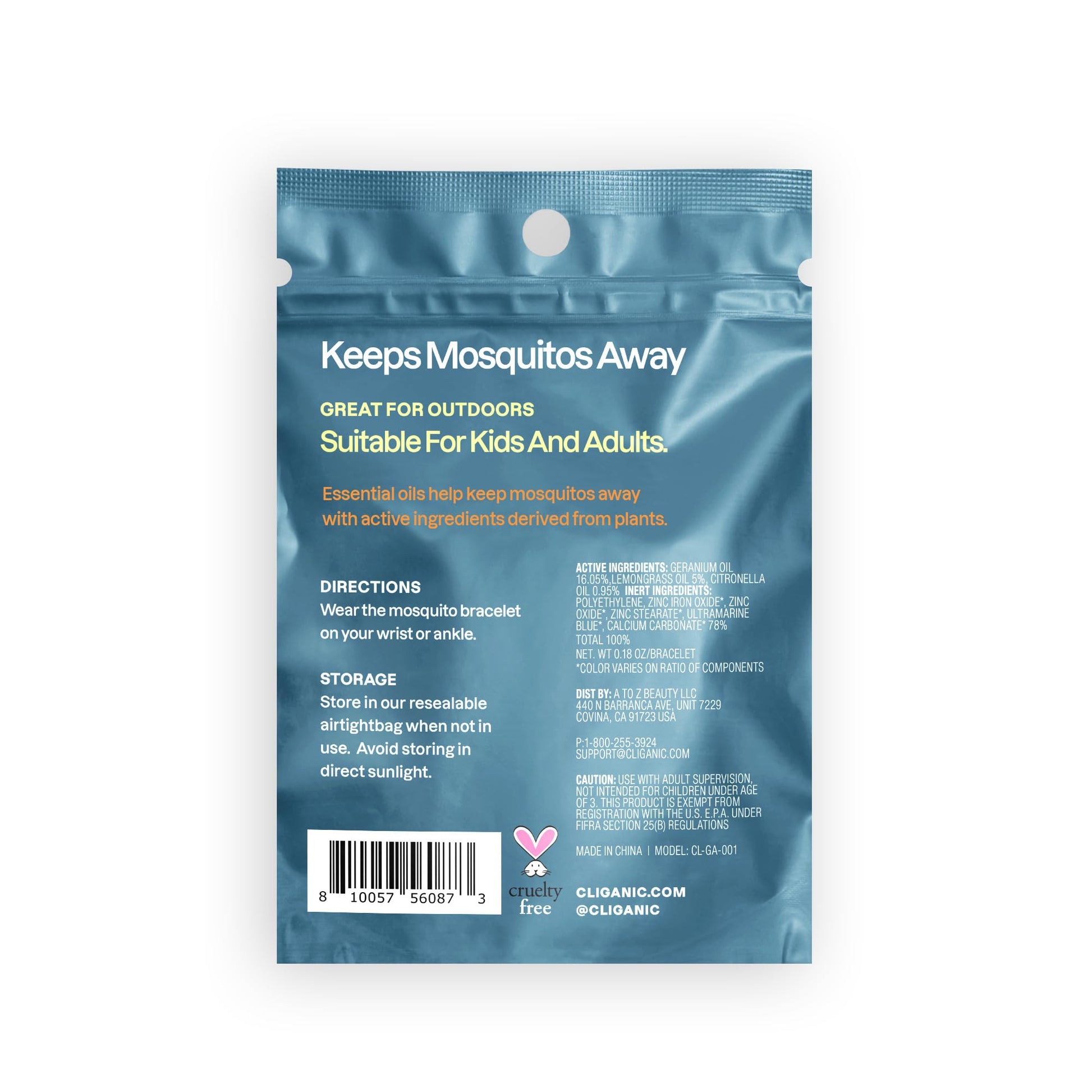Cliganic 10 Pack Mosquito Repellent Bracelets, DEET-Free Bands, Individuall Cliganic uk supplements