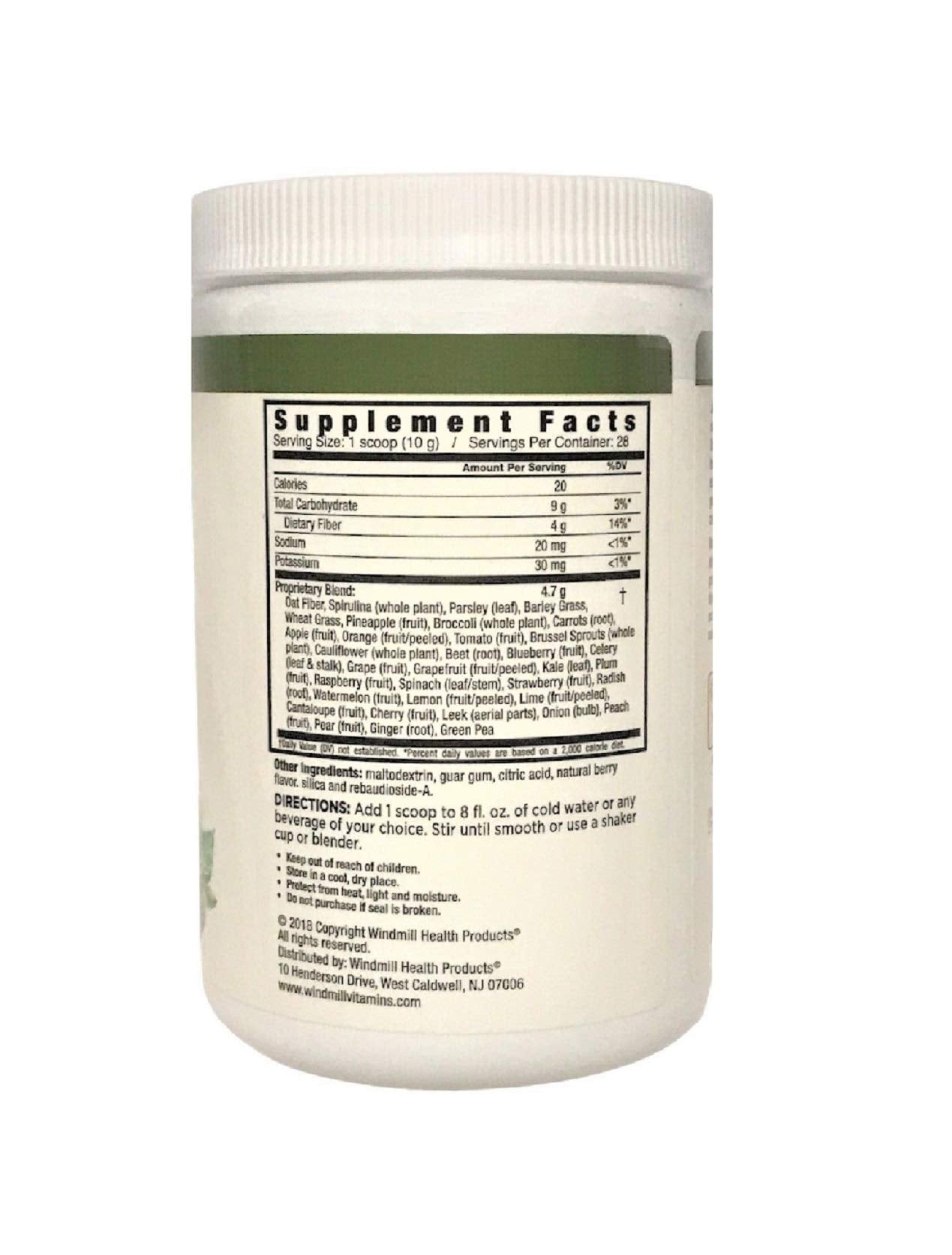 Nutrition Works Greens Powder Greens & Superfoods - Berry Flavor - 9.88 Oz (20 Servings) Nutrition Works uk supplements