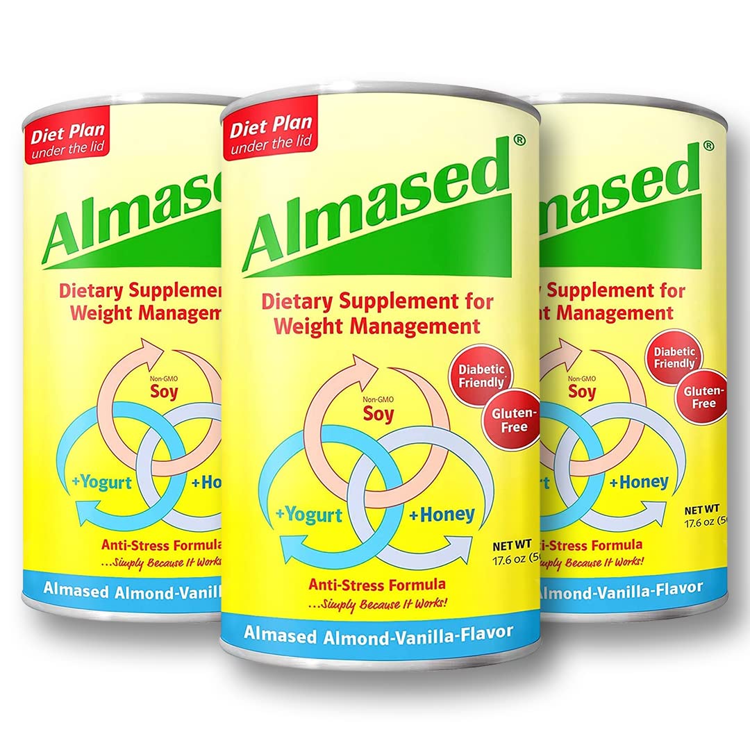 Almased Vanilla shakes – Gluten-Free, non-GMO Powder – Boost High Protein, Vanilla Flavor Almased uk supplements