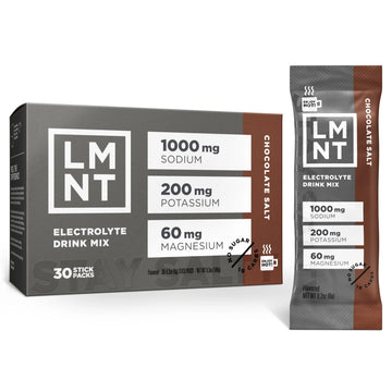 LMNT Zero Sugar Hot Chocolate or Coffee Mixer - Chocolate Salt | Drink Mix | 30-Count Drink LMNT uk supplements