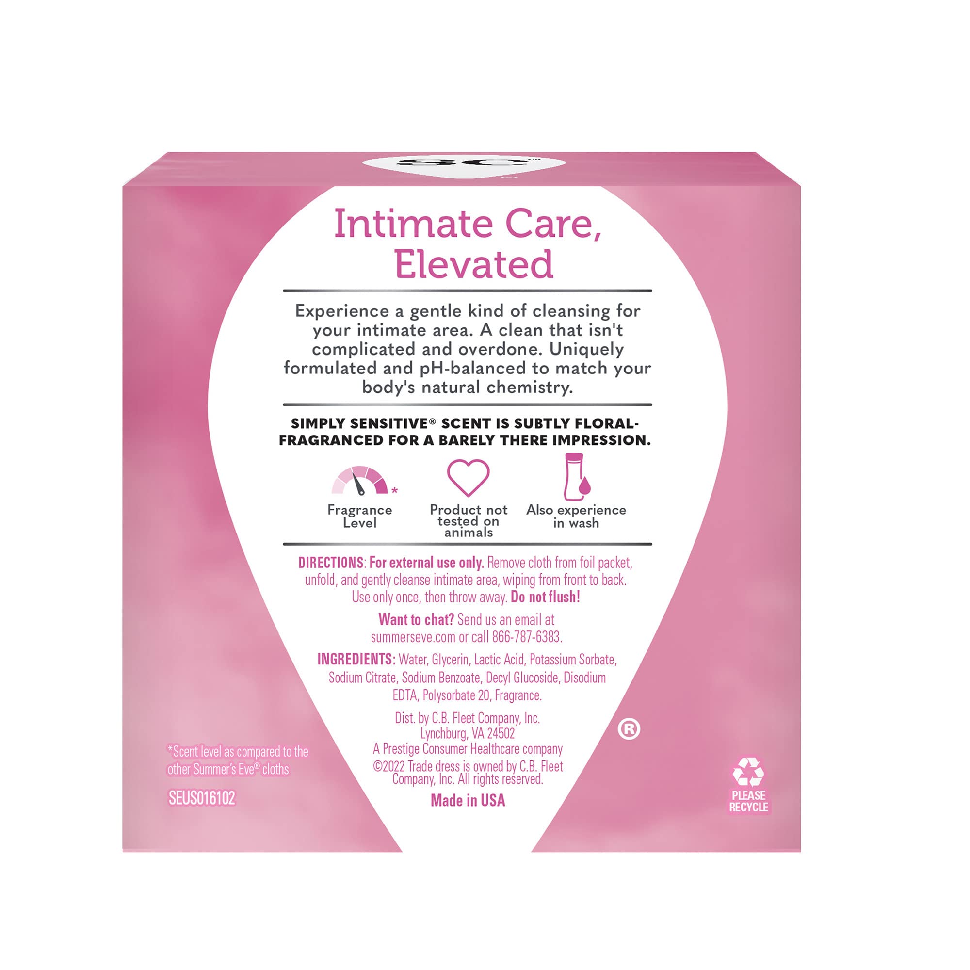 Summer's Eve Feminine Cleansing Wipes, Simply Sensitive, 16 Count, 3 Pack Summer's Eve uk supplements