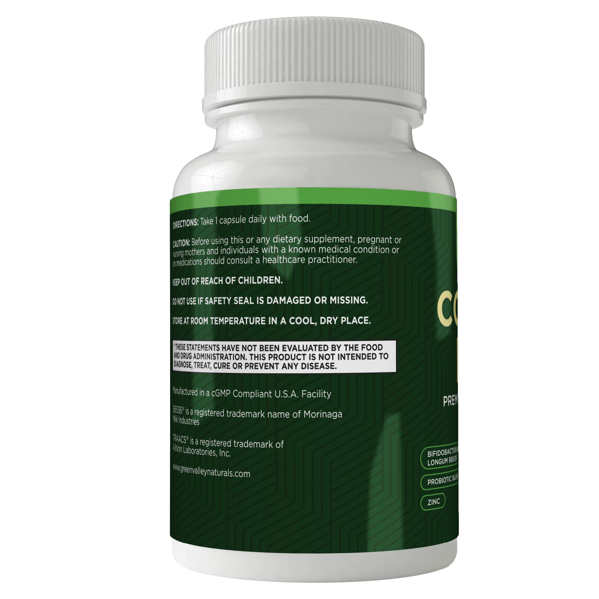 ComfortPro™ Daily Probiotics for Digestive Health | Constipation Relief & Bloating Support for Women & Men | Gut Cleanse with Zinc | Helps Reduce Gas & Promotes Digestive Regularity | Valley Formula GREEN VALLEY NATURALS uk supplements