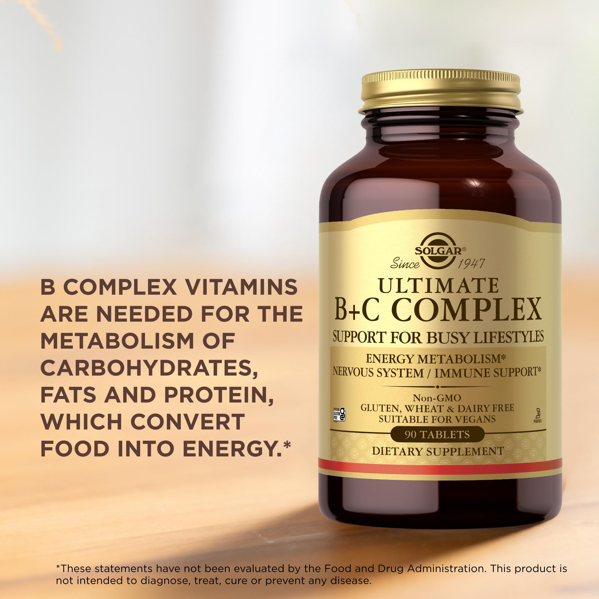 Solgar Ultimate B+C Complex Stress Formula 90 Tablets (Pack of 2) Solgar uk supplements