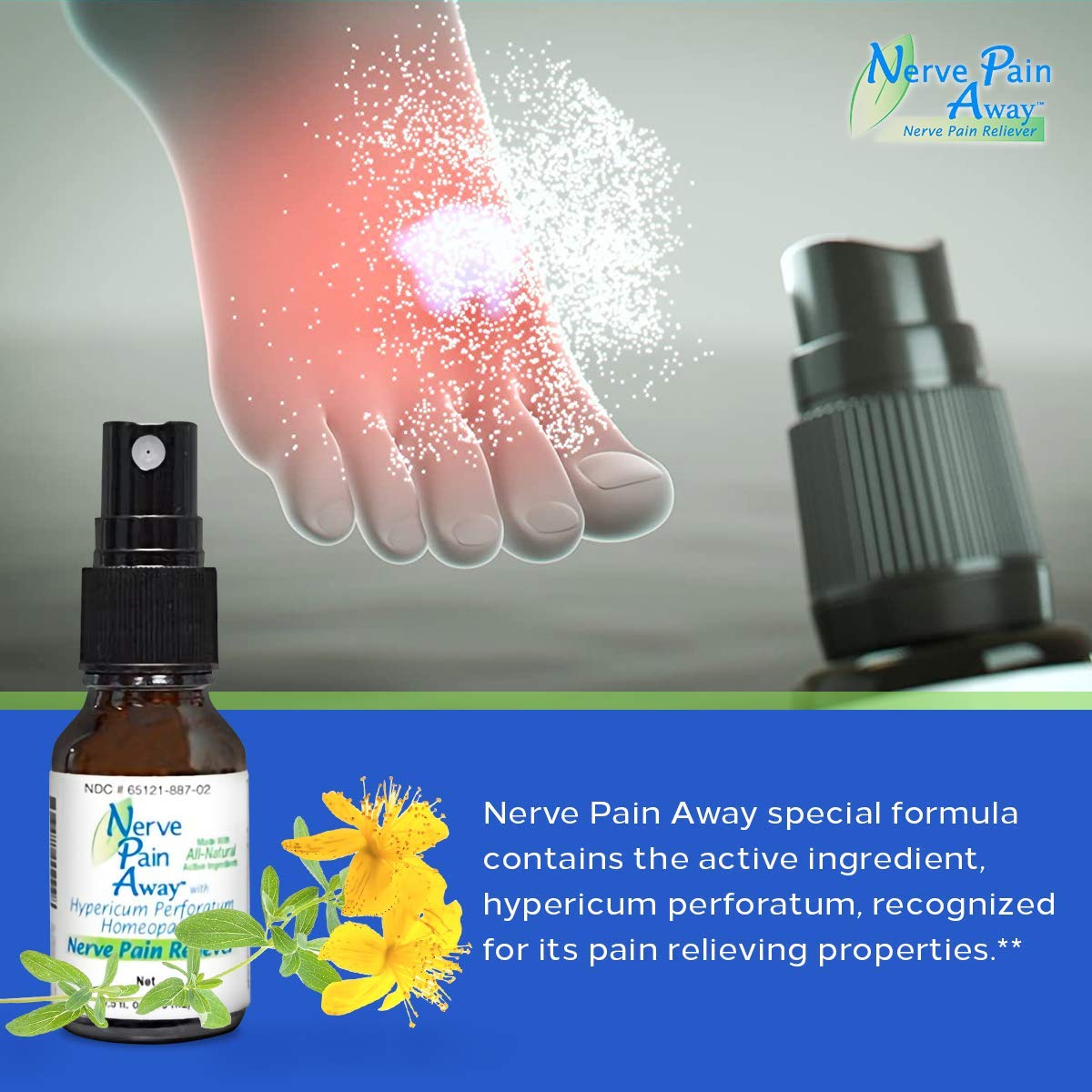 Nerve Pain Away – Homeopathic Topical Spray for Temporary Nerve Pain Relief in Hands and Feet Nerve Pain Away uk supplements