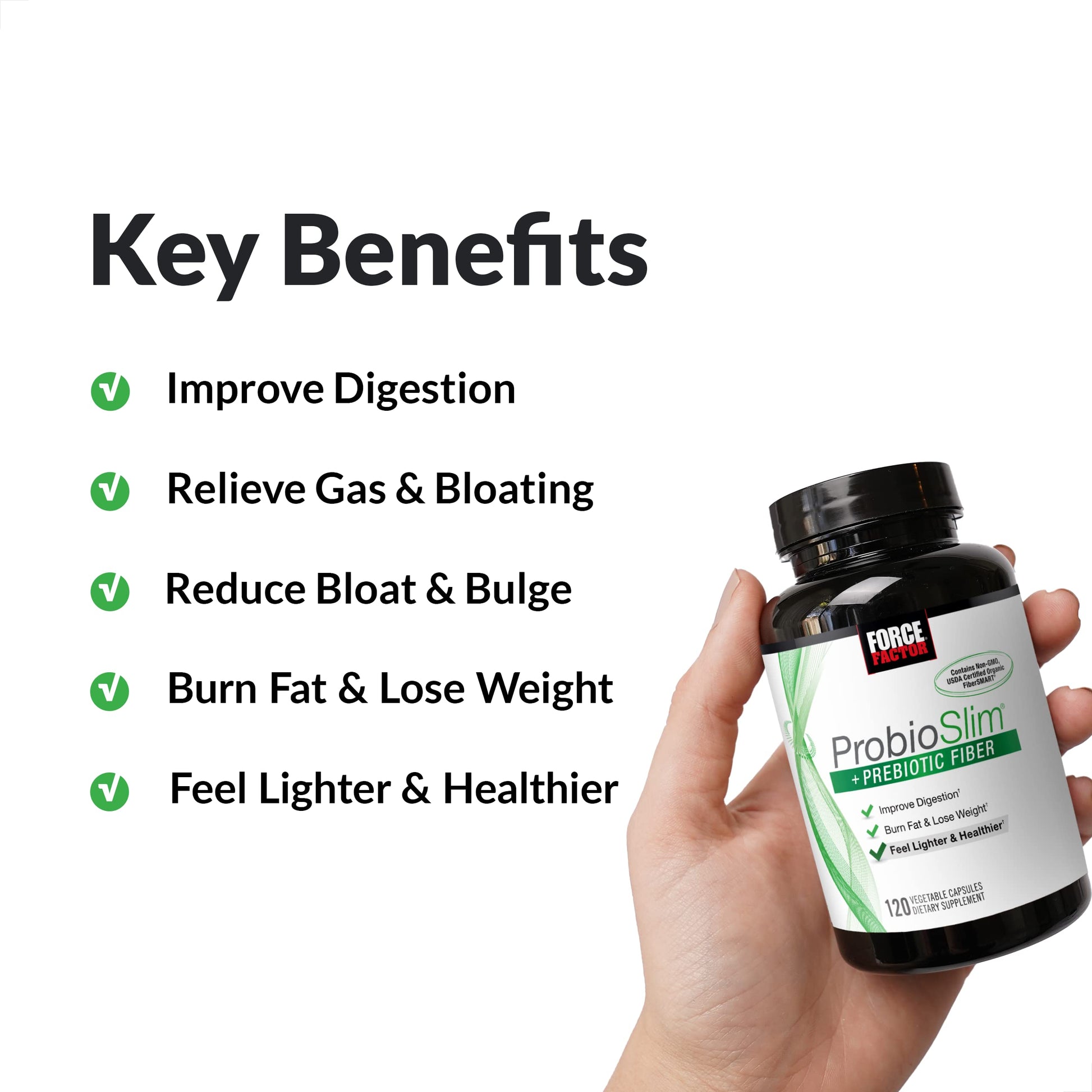Force Factor ProbioSlim + Prebiotic Fiber Weight Loss Supplement for Women and Men Force Factor uk supplements