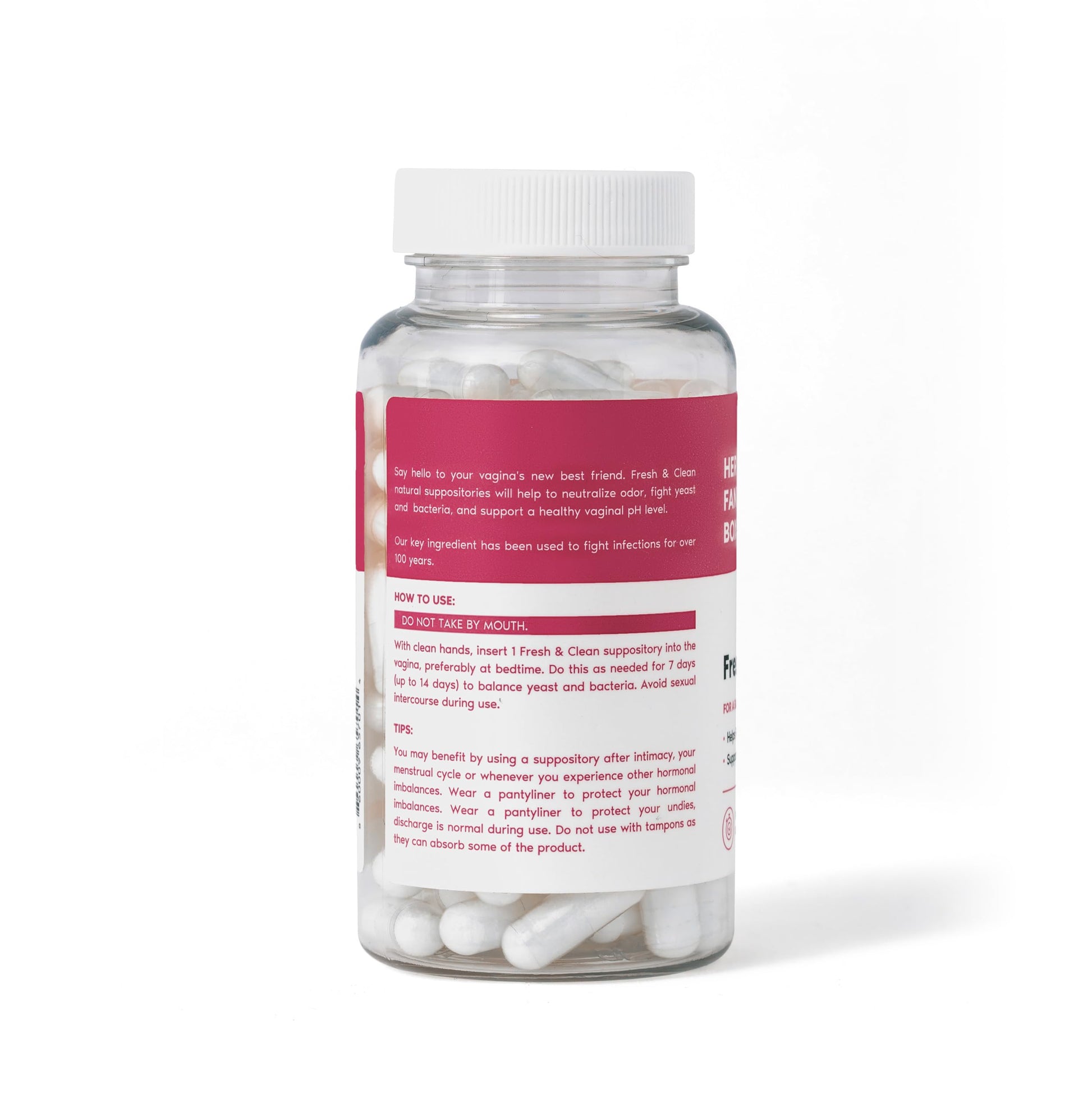 Her Fantasy Box | Fresh & Clean pH Restore Vaginal Suppositories - Natural Vaginal Health Support Her Fantasy Box uk supplements