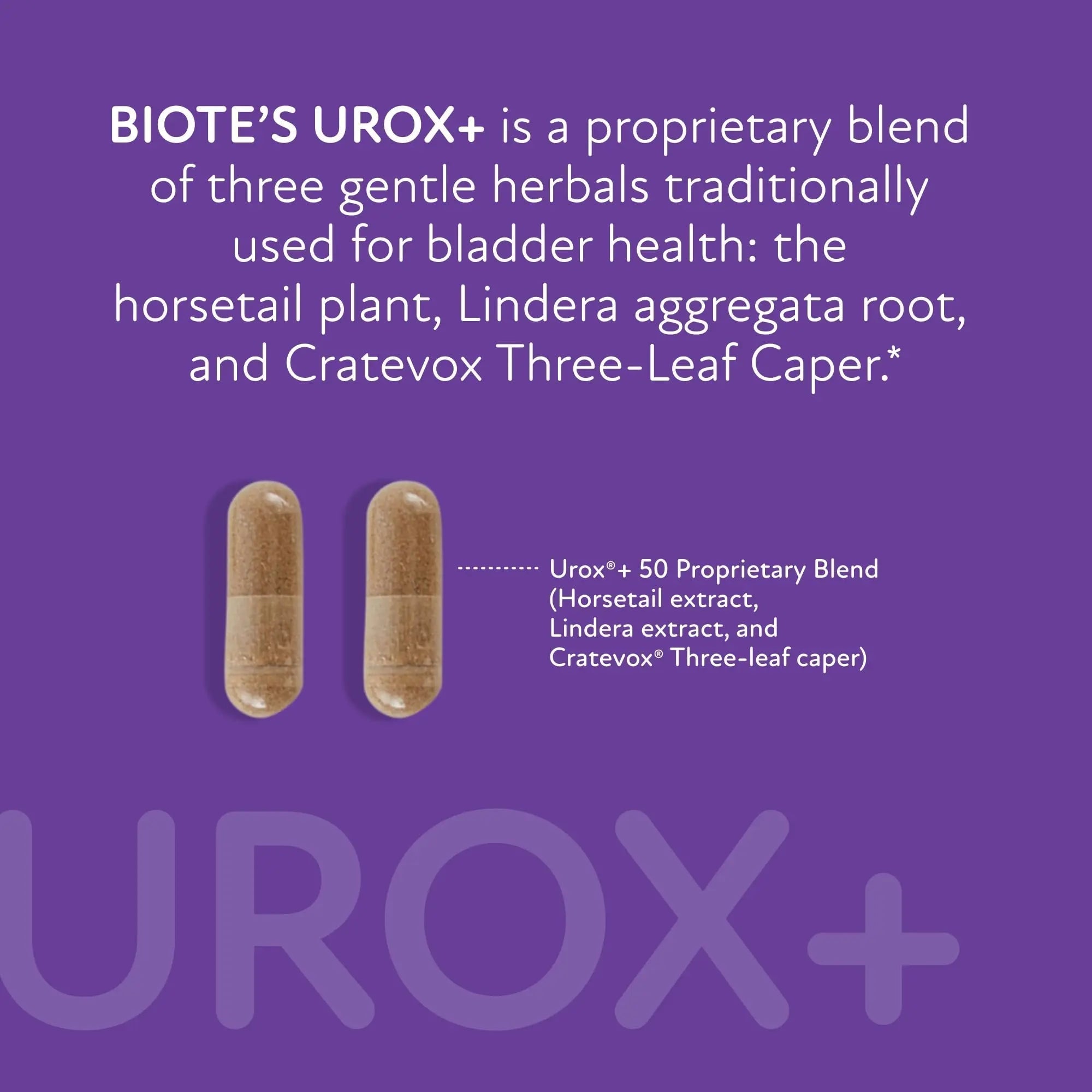 Biote Nutraceuticals - Urox+ - Bladder Health (60 Capsules) Biote uk supplements