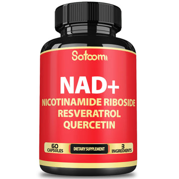 Satoomi NAD Supplement with Nicotinamide Riboside NR, Resveratrol, Quercetin - 60 Count - 30 Days Satoomi uk supplements