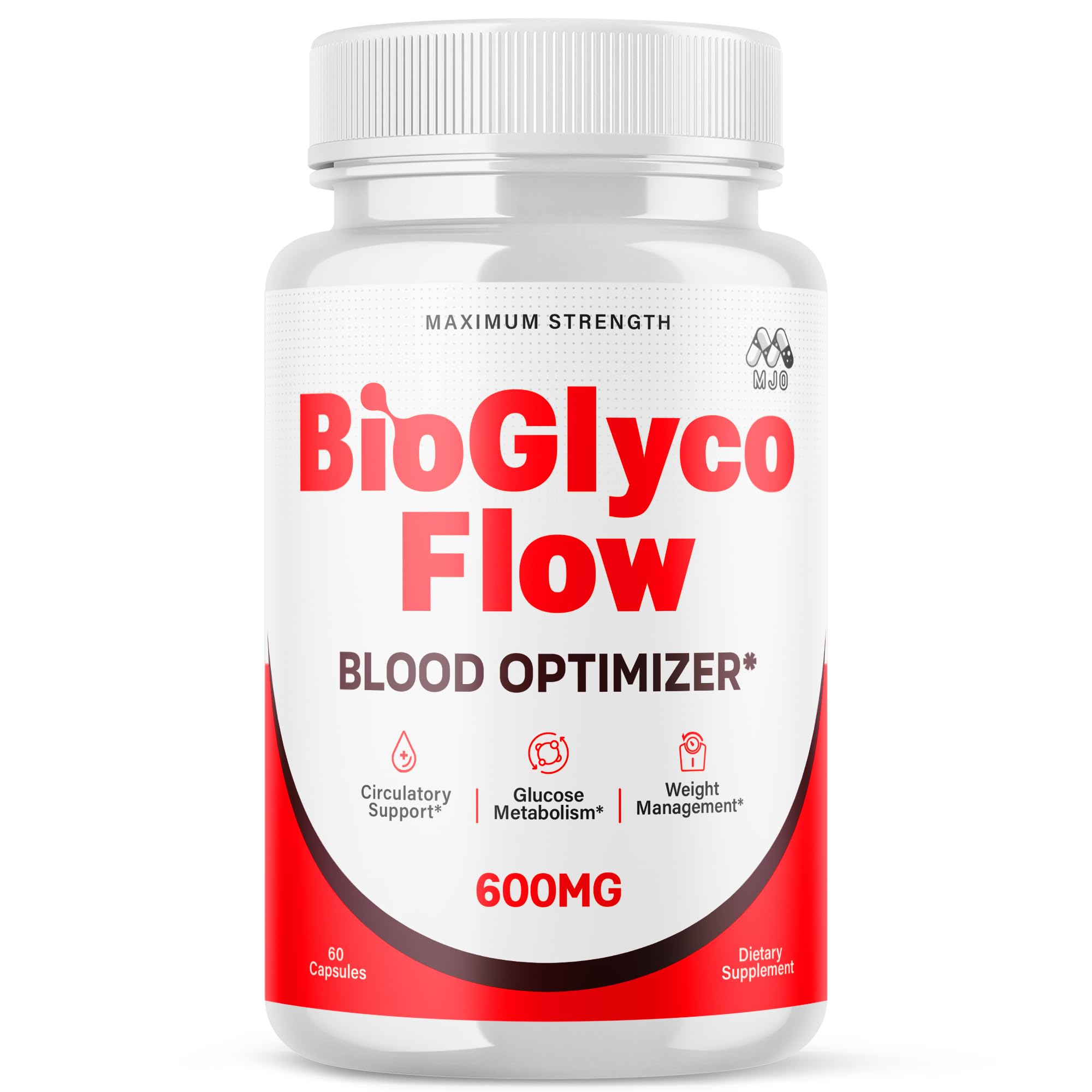 BioGlyco Flow Capsules, Official BioGlyco Flow Pills with All Natural Ingredients, Advanced Overall Health & Wellness Support in a Vitamin Supplement with Maximum Strength Multivitamins (60 Capsules) MJO uk supplements