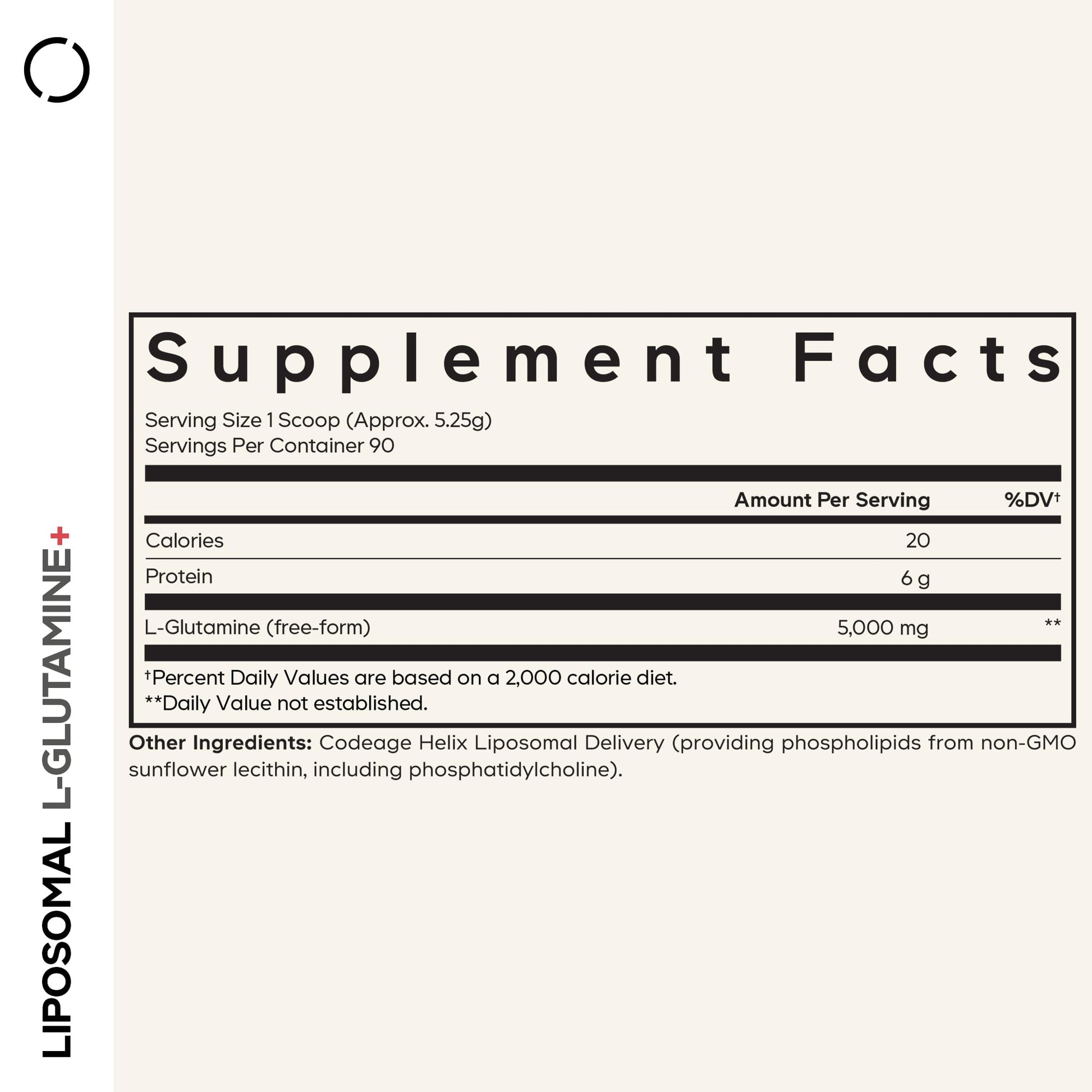 Codeage Liposomal L-Glutamine Powder - High-Potency L-Glutamine 5,000 mg per Serving - 3-Month Supply - Liposomal Delivery, Free-Form Amino Acid, Unflavored Glutamine - Non-GMO Gluten-Free - 16.67 oz Codeage uk supplements