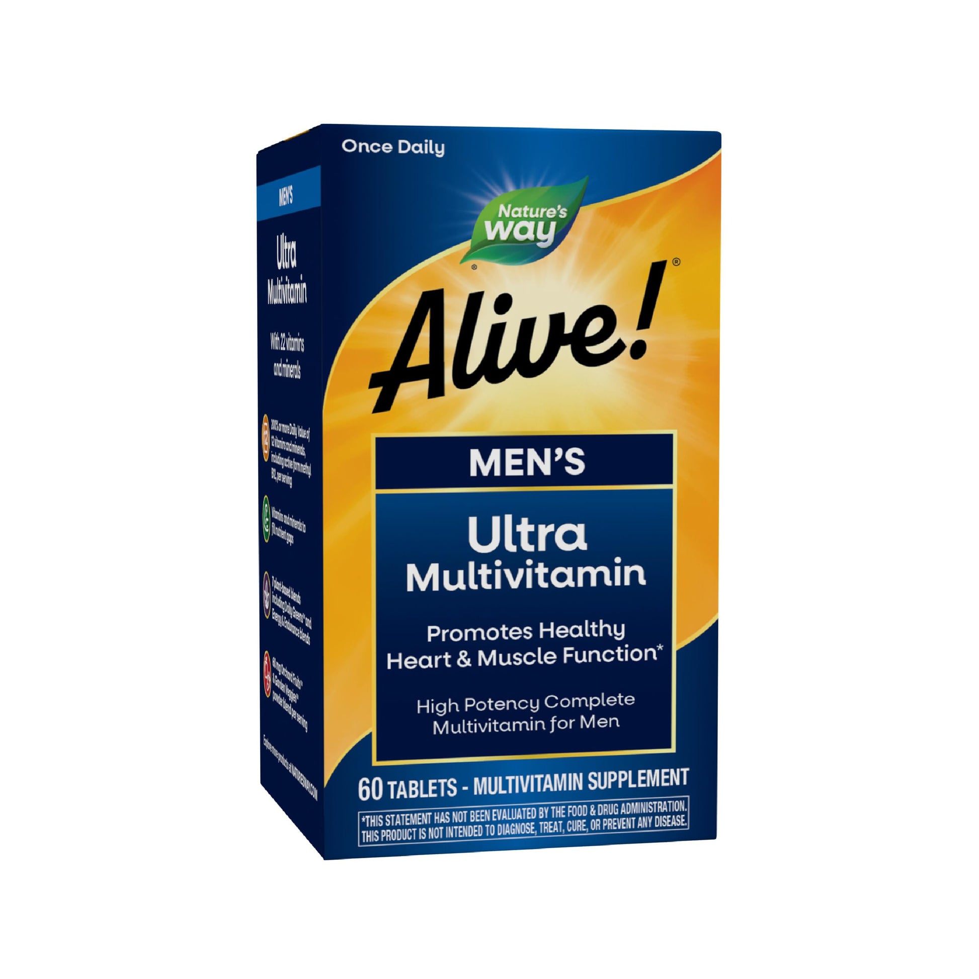 Nature's Way Alive! Men's Daily Ultra Multivitamin, High Potency Formula, Promotes Heart & Muscle Function Nature's Way uk supplements