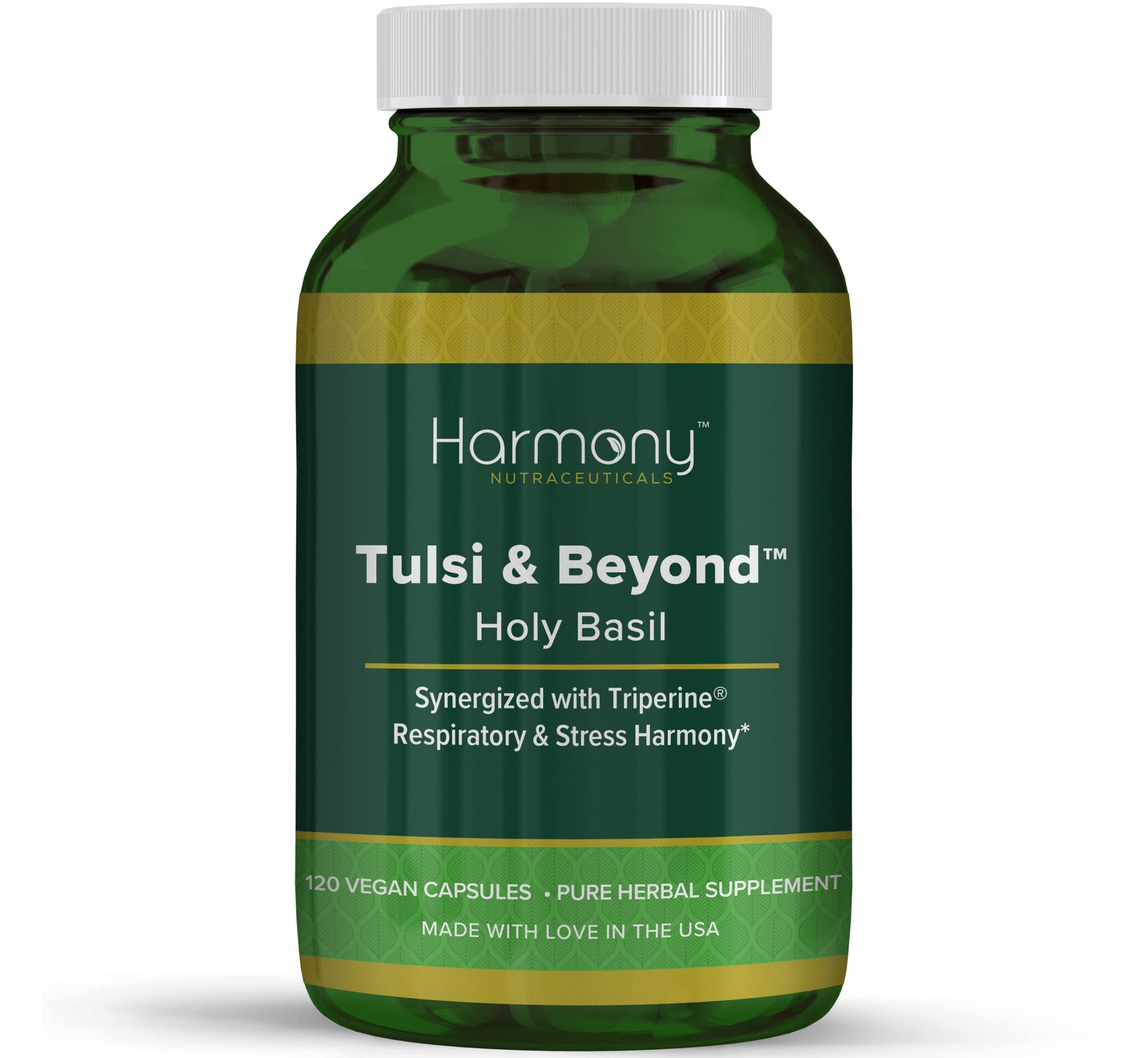 Tulsi - Holy Basil Supplement - Highest Potency, Maximum bio-availabilty, Made with Organic Herbs (Vegetarian Capsules, 120 Count) Harmony Nutraceuticals uk supplements