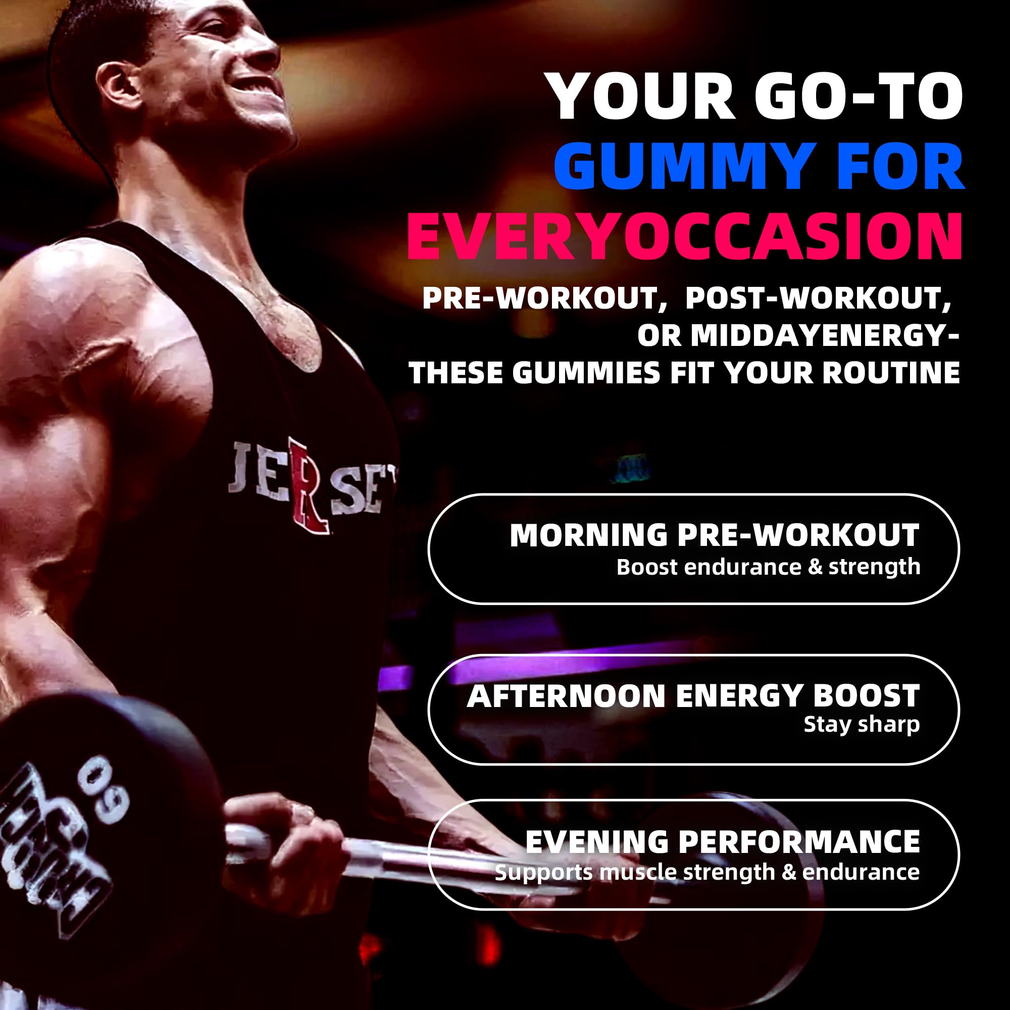 NSF Certified Creatine Gummy 5g - Creatine Monohydrate Gummies for Men & Women. Boost Focus,Strength, and Endurance, Anti-Melting Formula, Vegan, Gluten-Free, Non-GMO,(Raspberry & Blueberry 135 ct) Allcoovita uk supplements