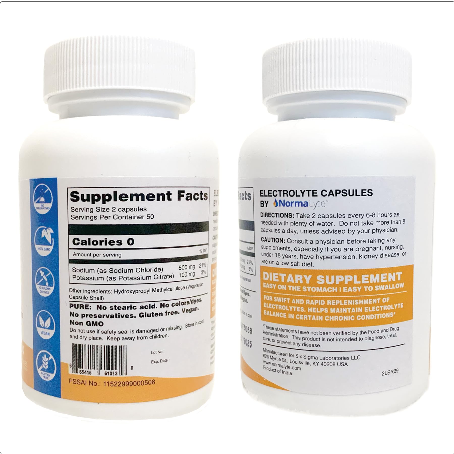NormaLyte Electrolyte Capsules - Replenish Electrolytes for Peak Performance - Hydration Salt Pills with Essential Minerals for Energy Boost, and Muscle Recovery - 100ct/Bottle NormaLyte uk supplements