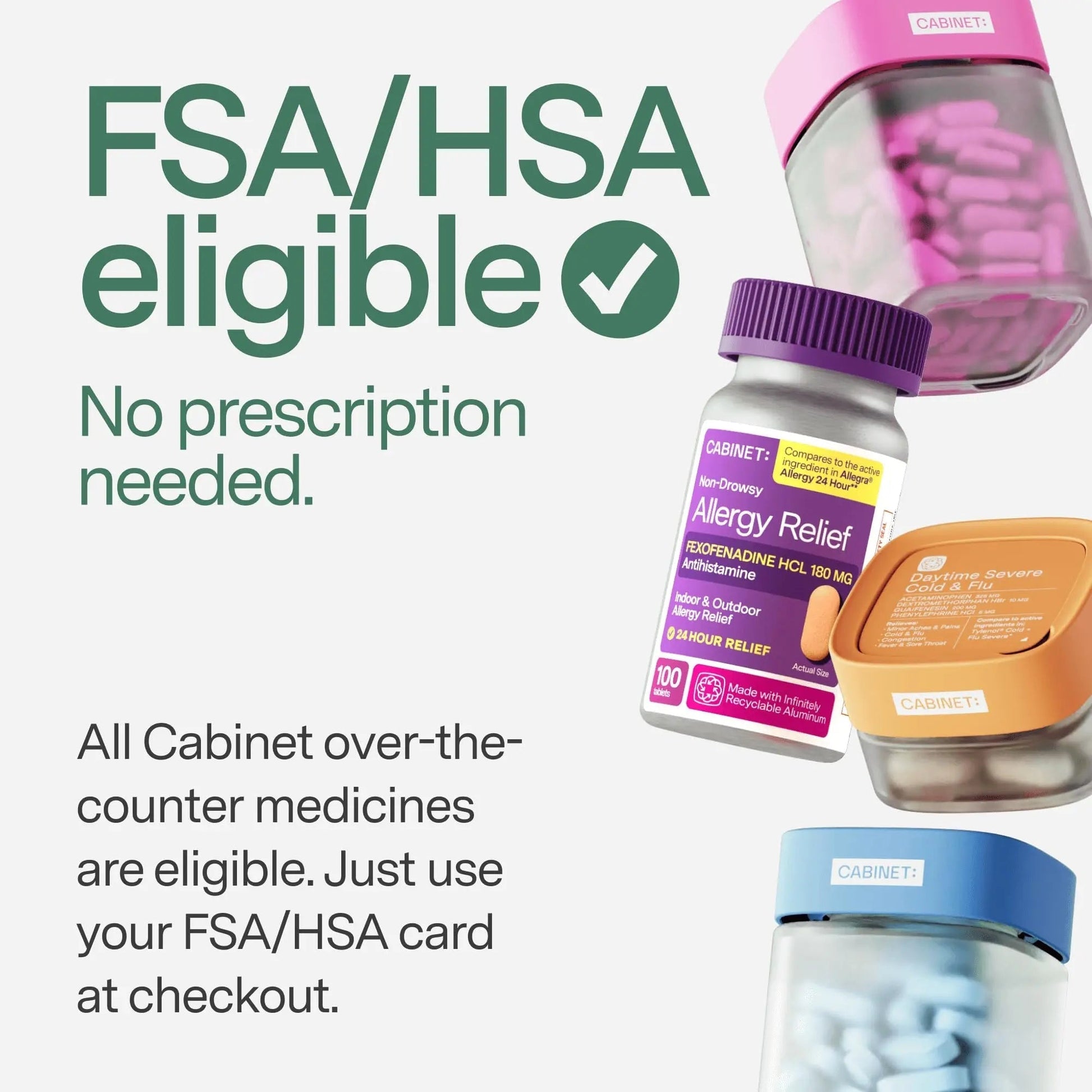 Cabinet: 500mg Acetaminophen for Headache Relief, Toothaches, Sore Throat, and Fever Reducer, Includes 1 Refillable Medicine Jar, 120 Tablets Refillable Glass Jar - w/Travel Tin Cabinet: uk supplements