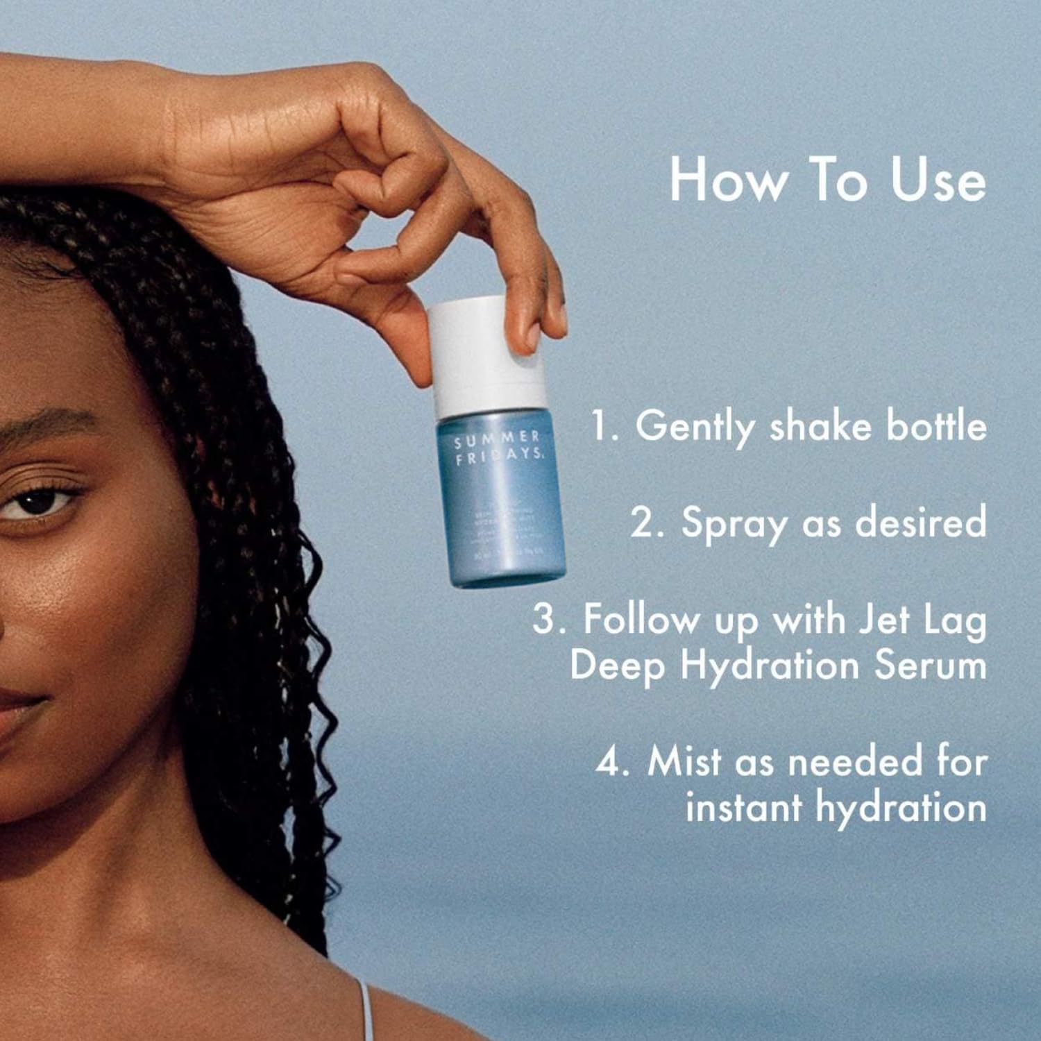 Summer Fridays Jet Lag Skin Soothing Hydration Face Mist - Ultra-Fine Facial Spray & Hydrating Mist to Comfort, Soothe & Help Provide Protective Moisture Barrier Support for Glowing Skin (1.7 Fl Oz) Summer Fridays uk supplements