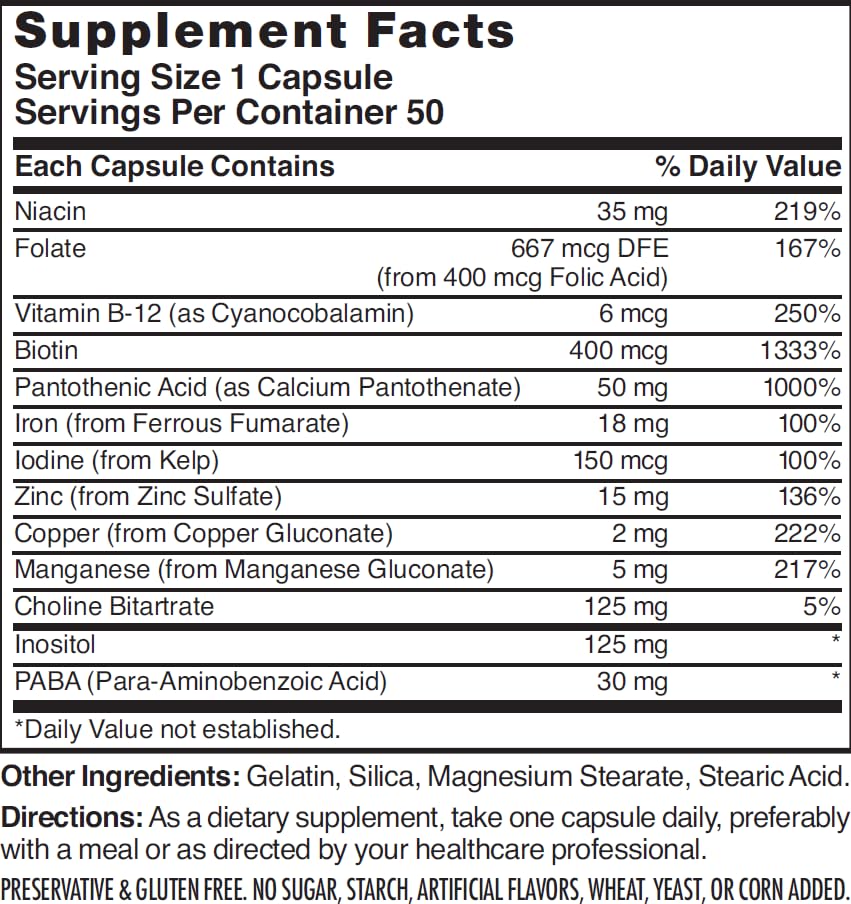 Nature's Blend Vitamins For Hair Capsules 50 Ct Nature's Blend uk supplements