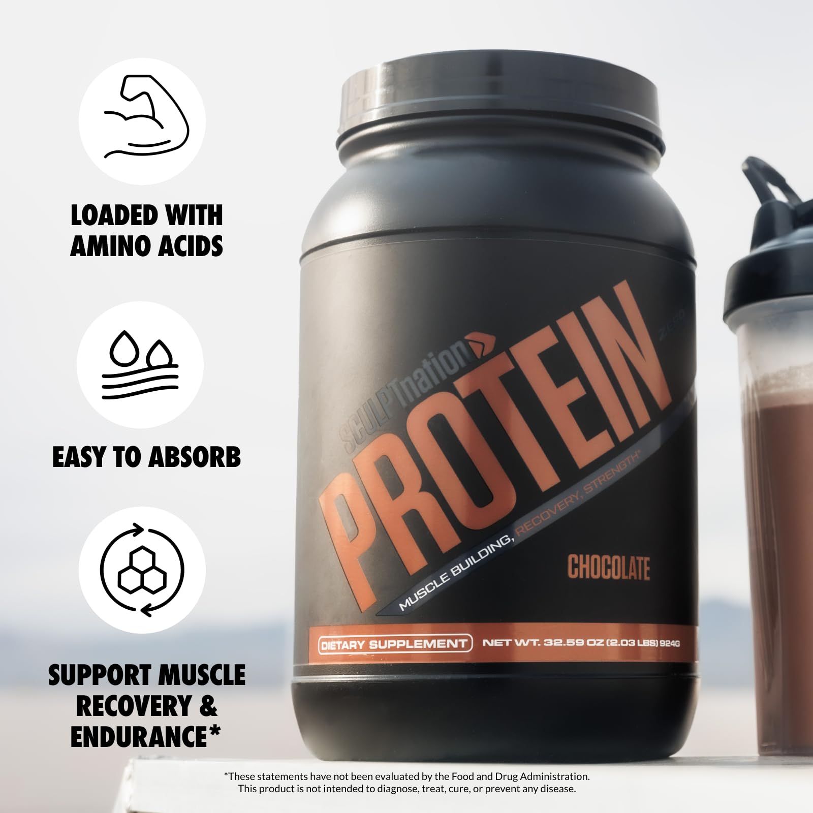 Sculpt Nation by V Shred Protein Powder (Chocolate) - Premium Whey Protein Powder Sculpt Nation uk supplements