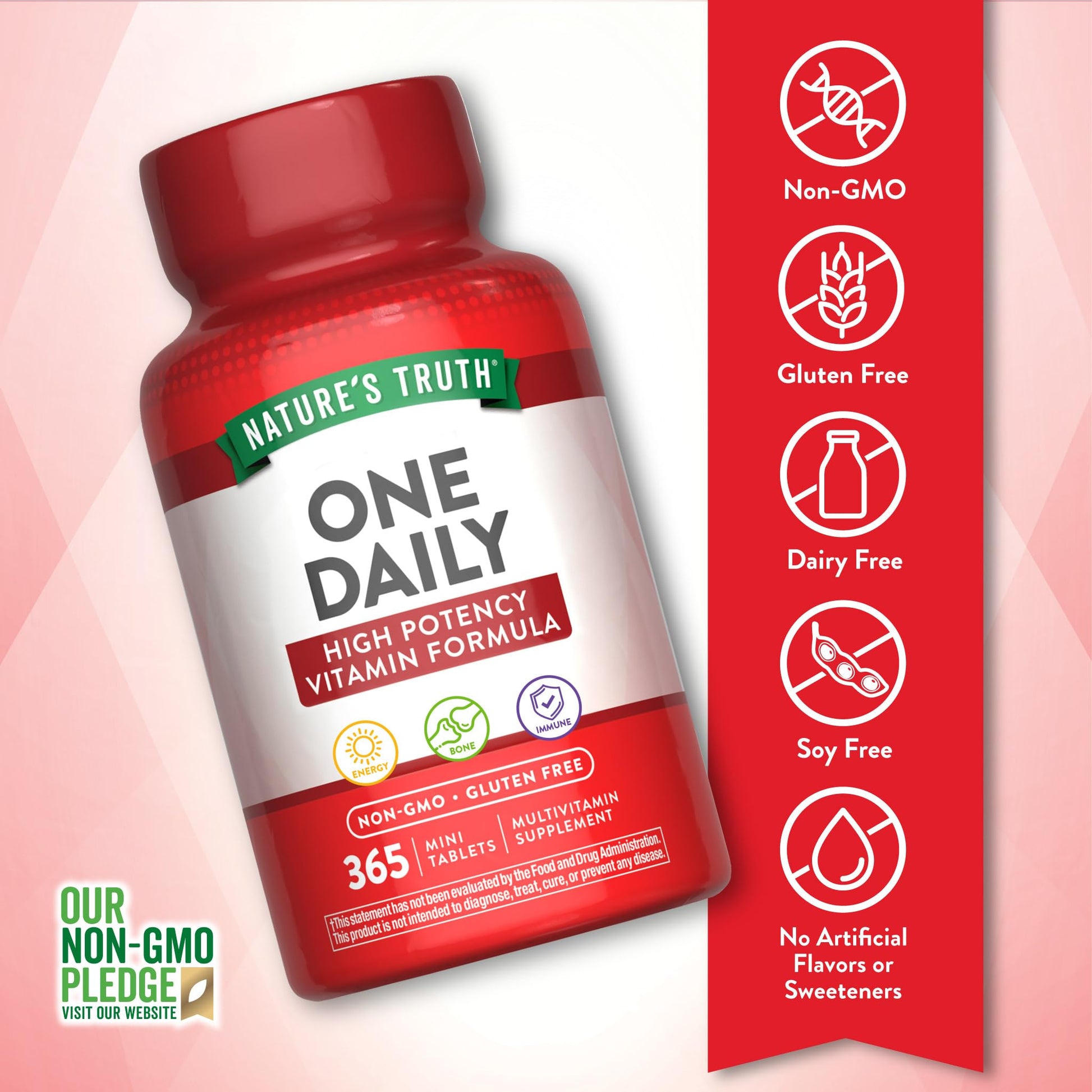 Nature's Truth One Daily Multivitamin for Men and Women | 365 Mini Tablets | Non-GMO & Gluten Free Supplement Nature's Truth uk supplements