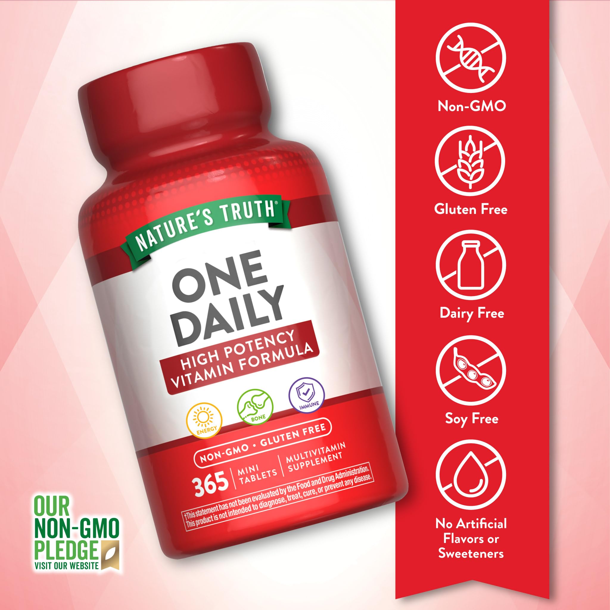 Nature's Truth One Daily Multivitamin for Men and Women | 365 Mini Tablets | Non-GMO & Gluten Free Supplement Nature's Truth uk supplements