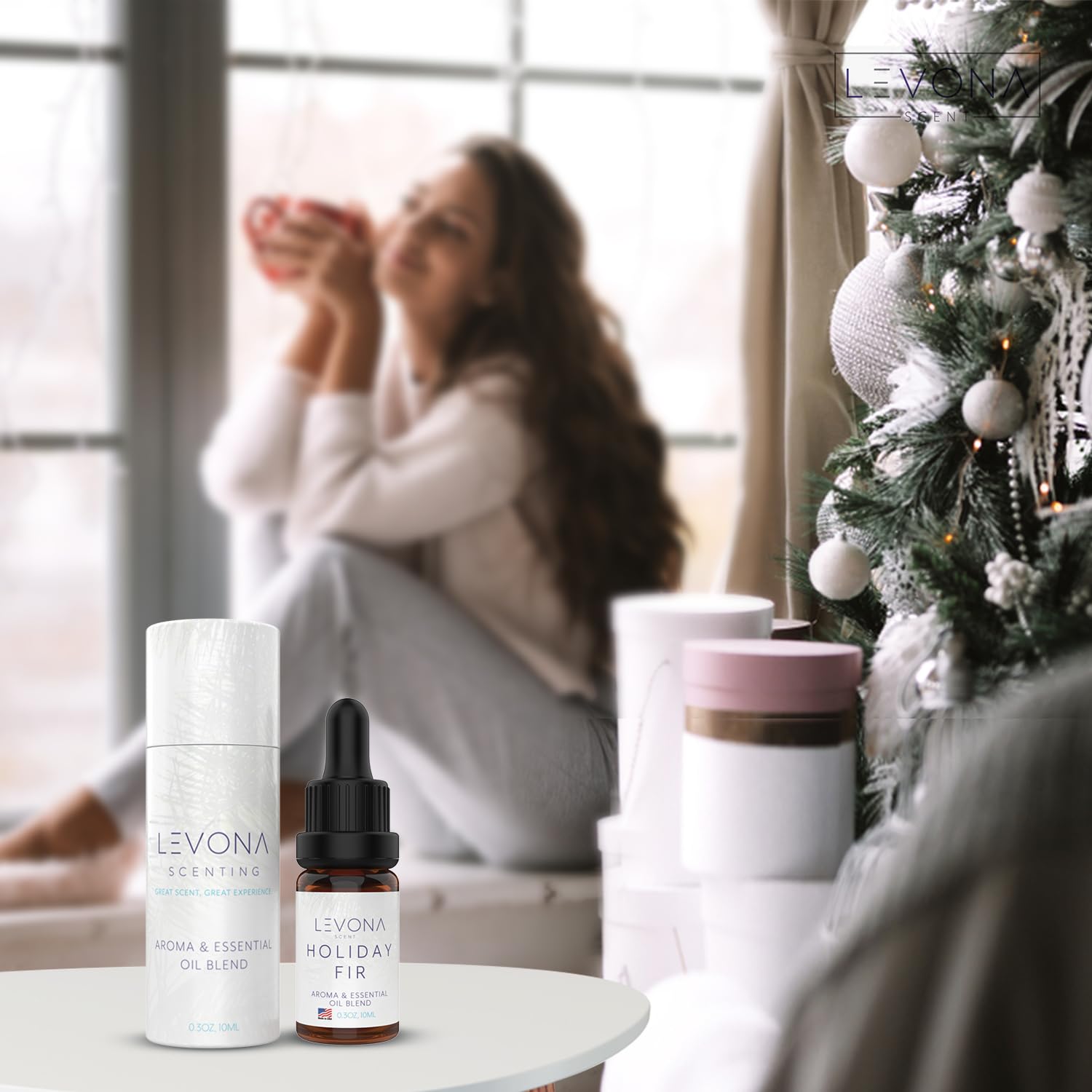 Levona Scent Christmas Essential Oils for Diffuser: Holiday Fir Essential Oil for Diffusers for Home LEVONA SCENT uk supplements