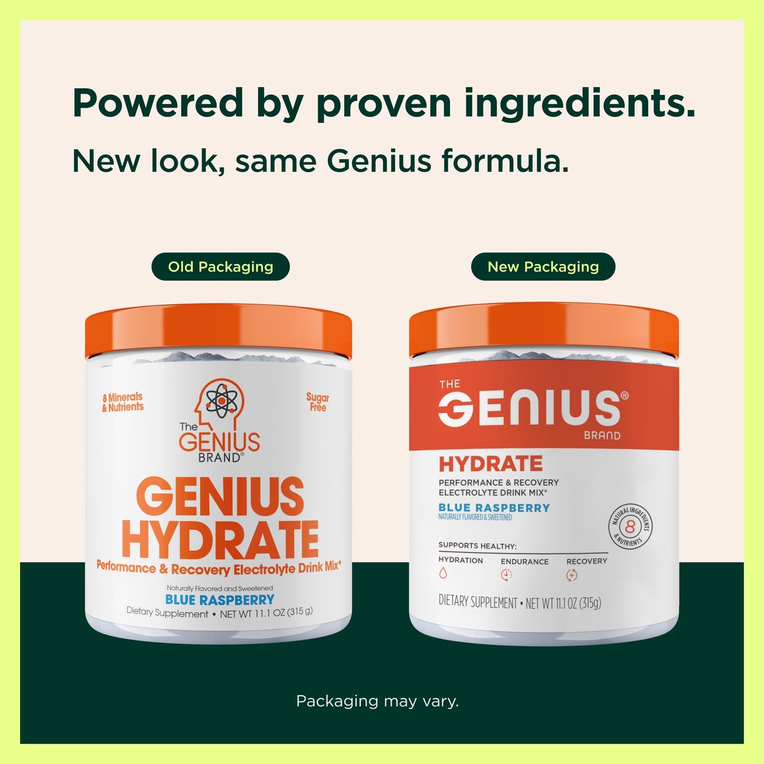 The Genius Brand Genius Hydrate - Electrolyte Supplement for Daily Hydration - Coconut Water - Sugar-Free - 8 Essential Minerals & Nutrients - Non-GMO - Blue Raspberry - 50 Servings The Genius Brand uk supplements
